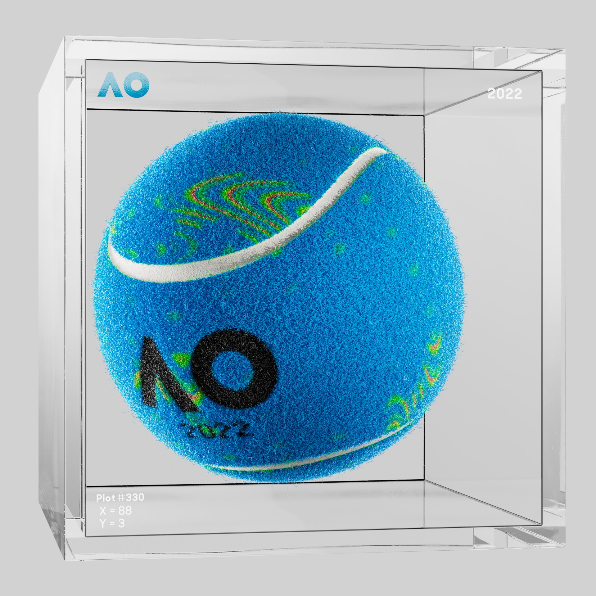 The Australian Open - The Australian Open Art Ball - AO Art Ball #4008 - NFT # 4008