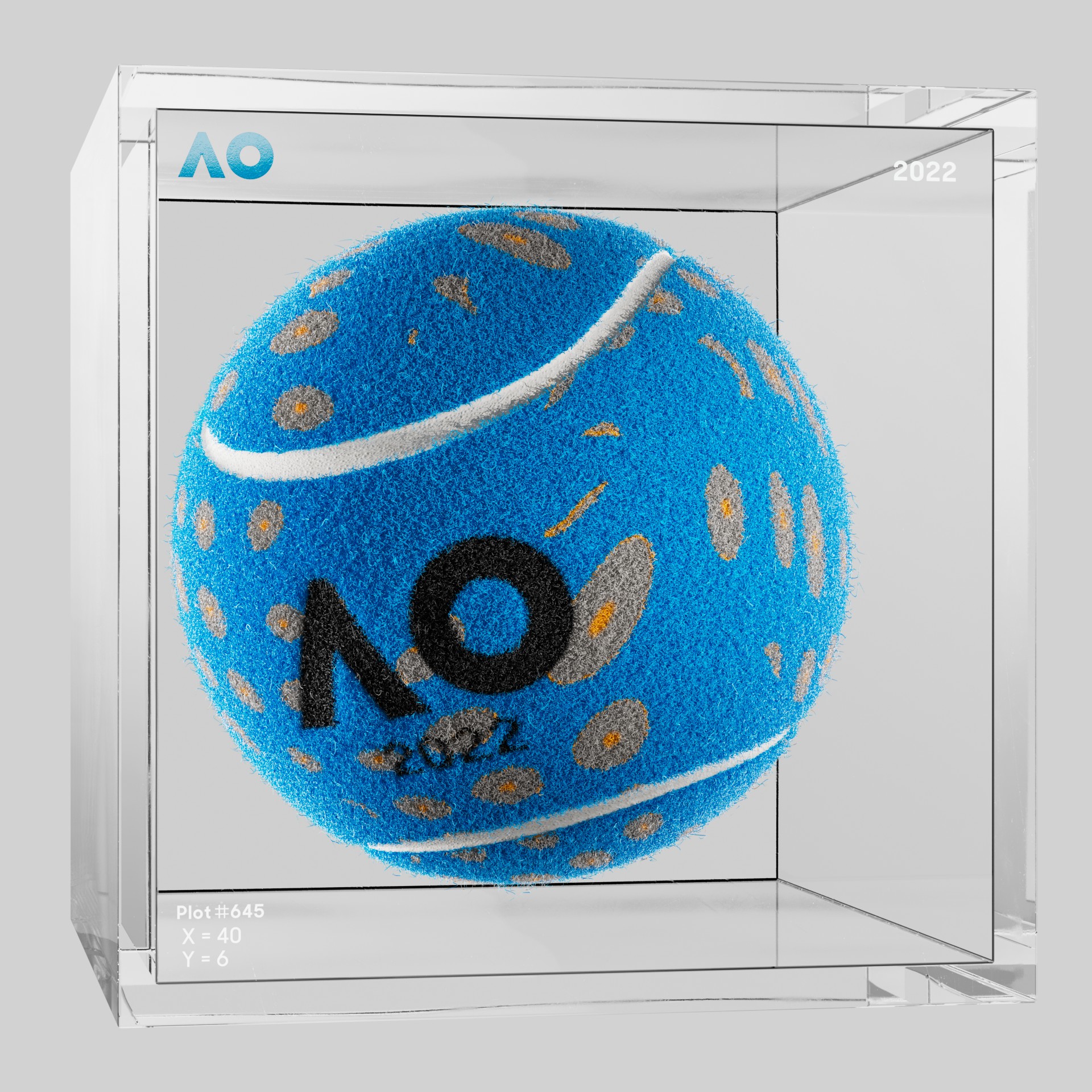 The Australian Open - The Australian Open Art Ball - AO Art Ball #401 - NFT # 401
