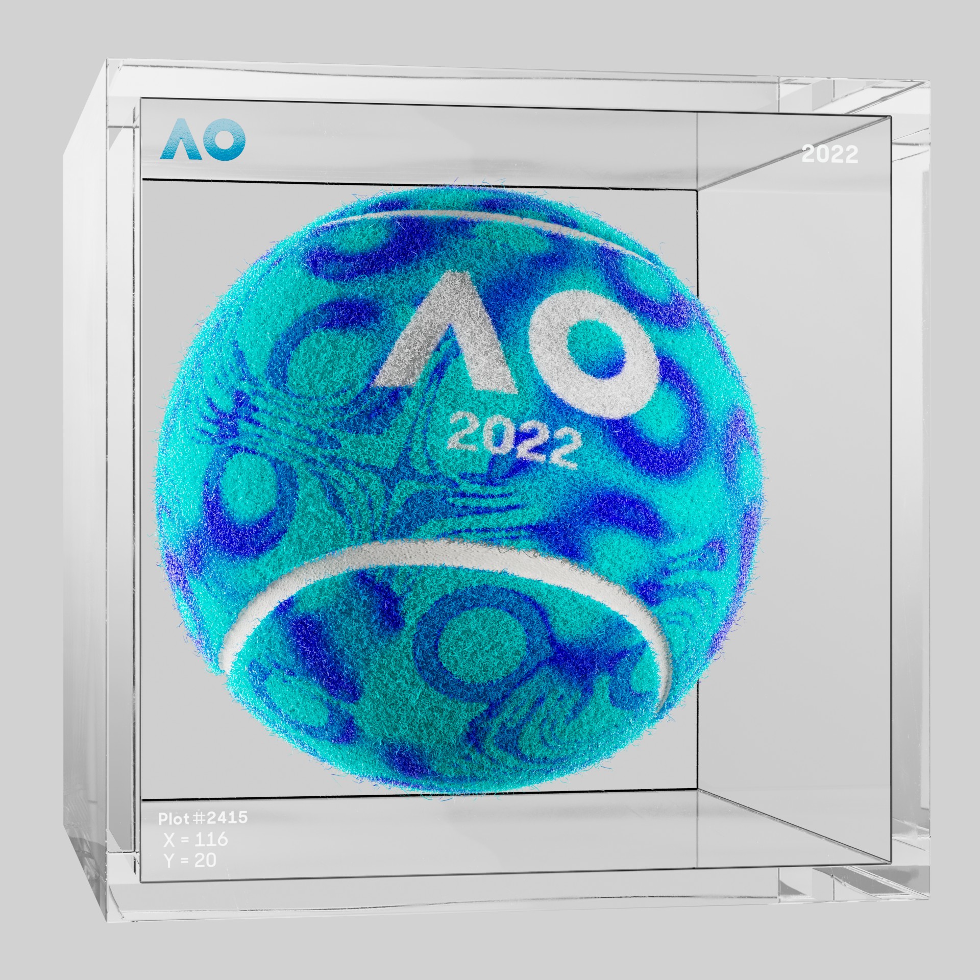 The Australian Open - The Australian Open Art Ball - AO Art Ball #4011 - NFT # 4011