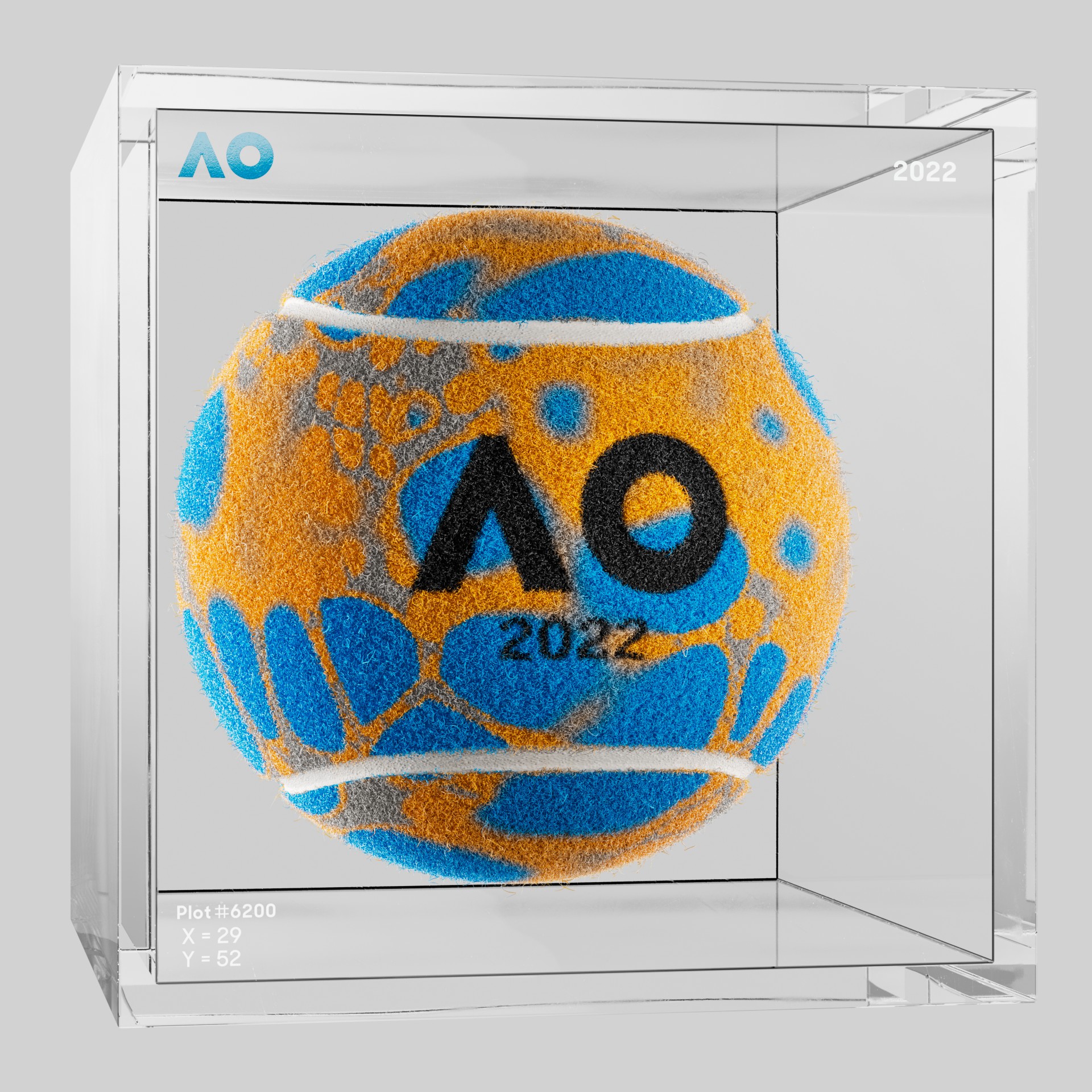The Australian Open - The Australian Open Art Ball - AO Art Ball #4012 - NFT # 4012