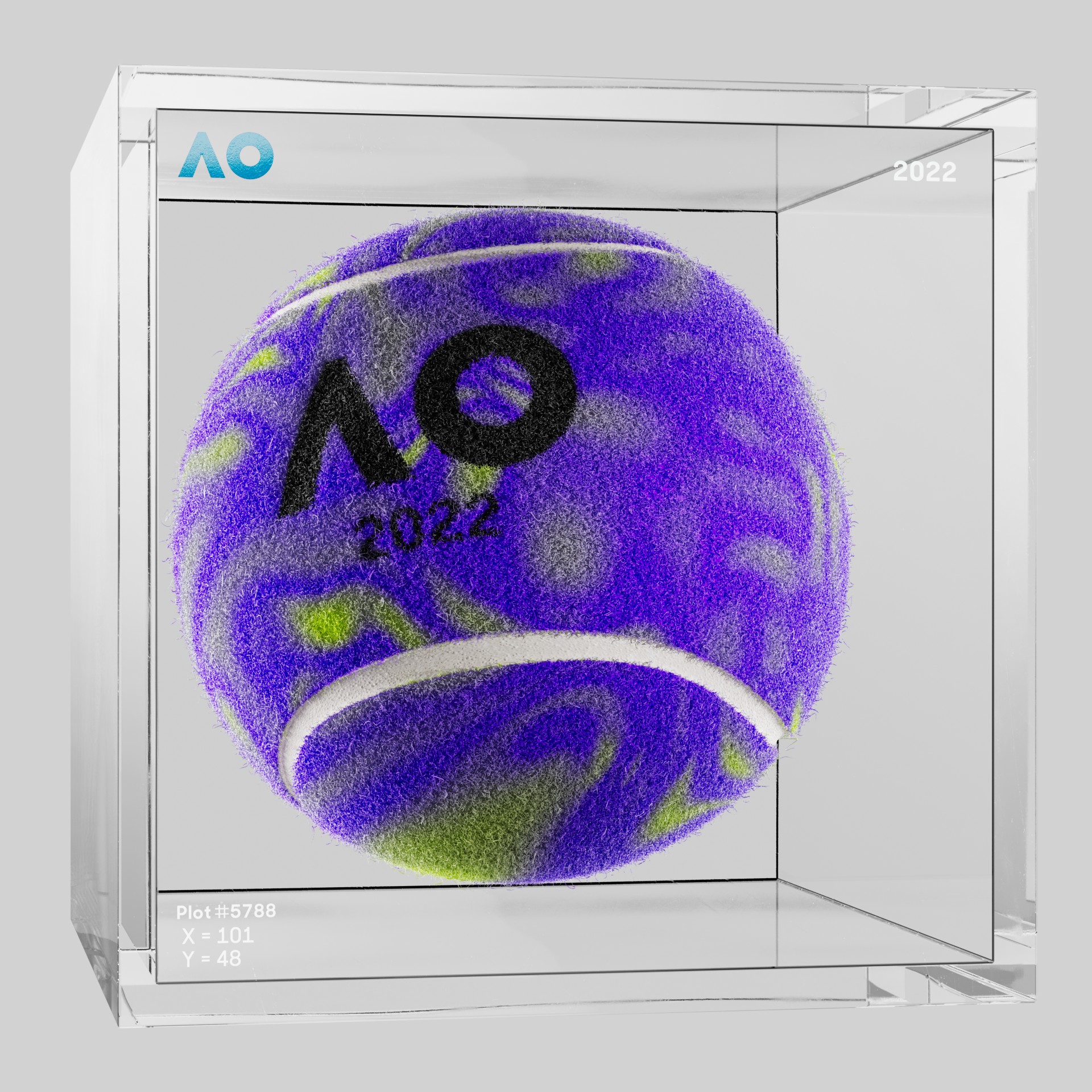The Australian Open - The Australian Open Art Ball - AO Art Ball #4016 - NFT # 4016
