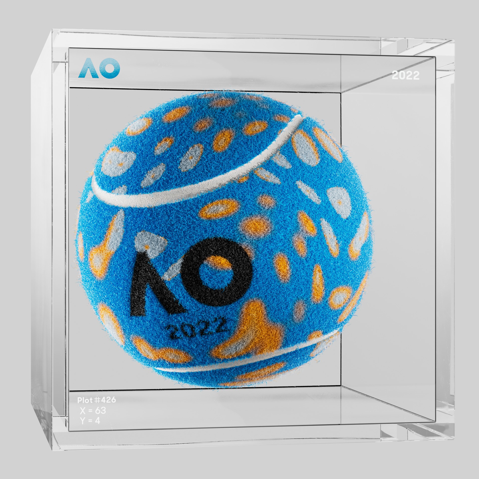 The Australian Open - The Australian Open Art Ball - AO Art Ball #4019 - NFT # 4019