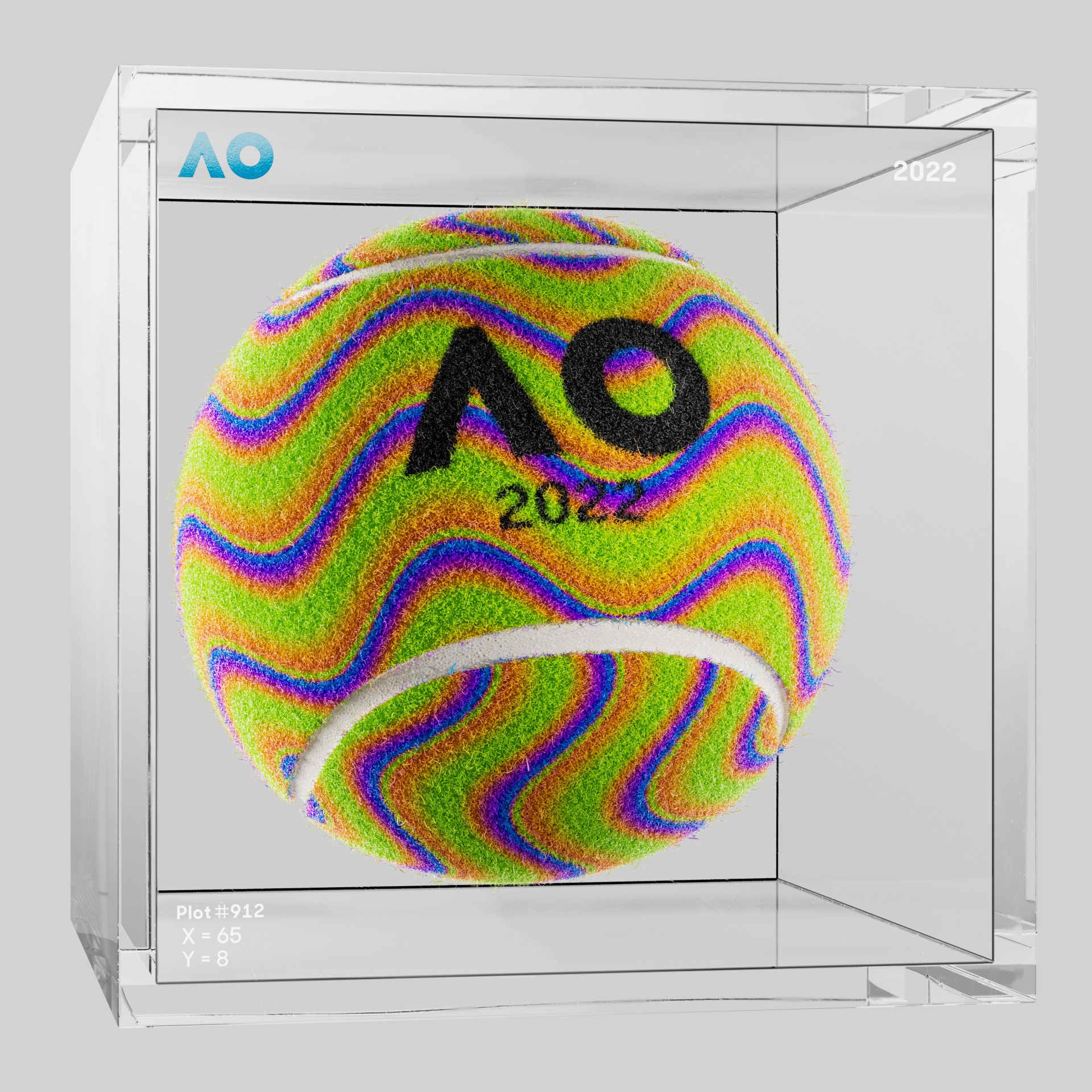 The Australian Open - The Australian Open Art Ball - AO Art Ball #4020 - NFT # 4020