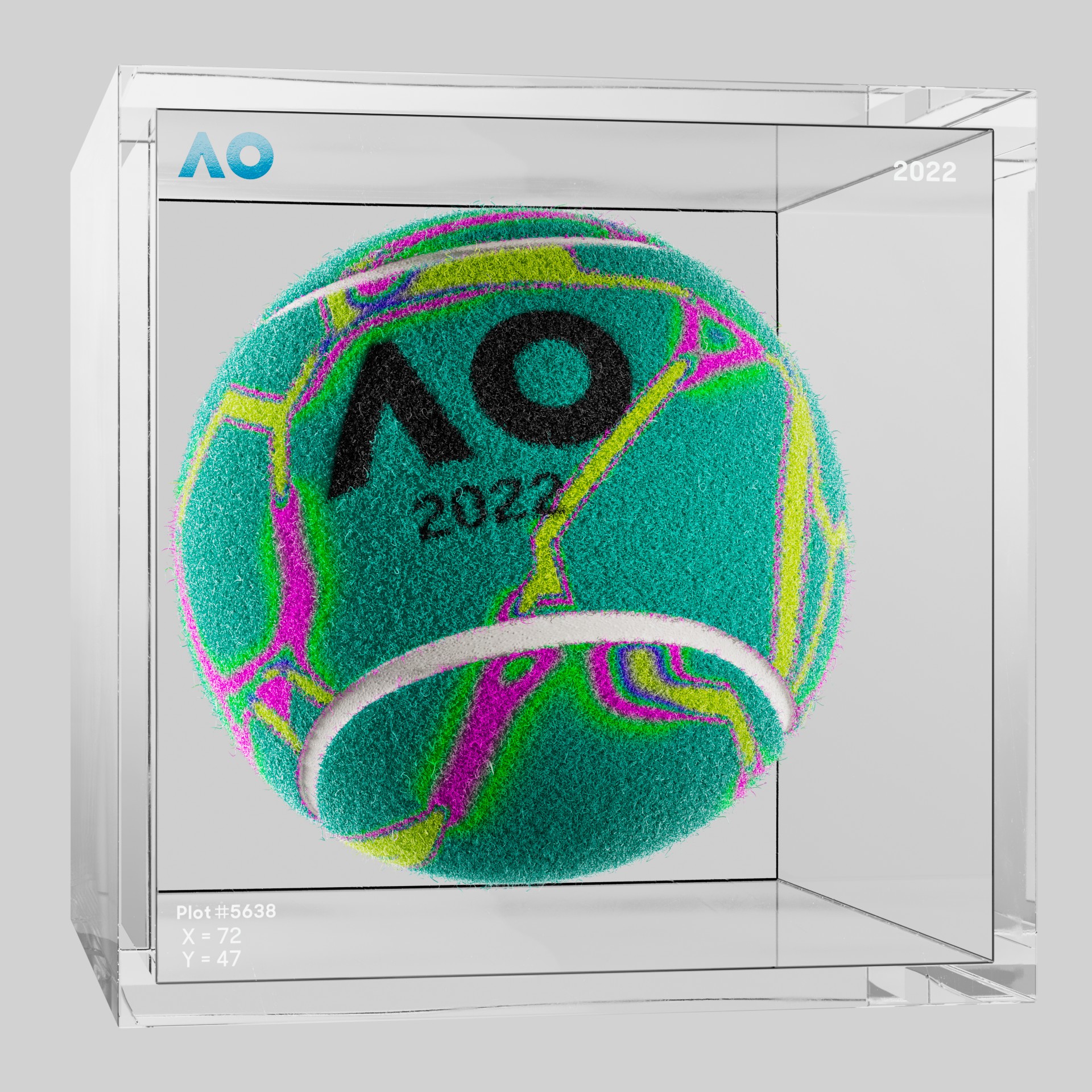 The Australian Open - The Australian Open Art Ball - AO Art Ball #4024 - NFT # 4024
