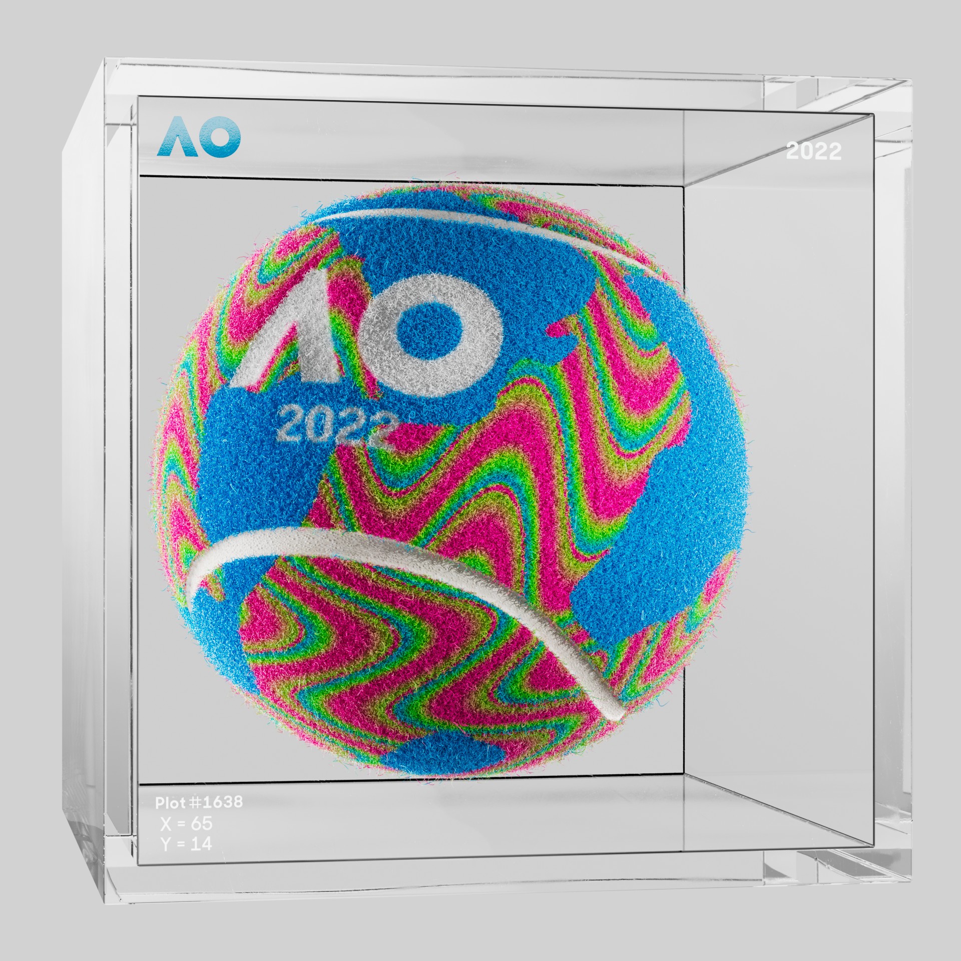 The Australian Open - The Australian Open Art Ball - AO Art Ball #4026 - NFT # 4026