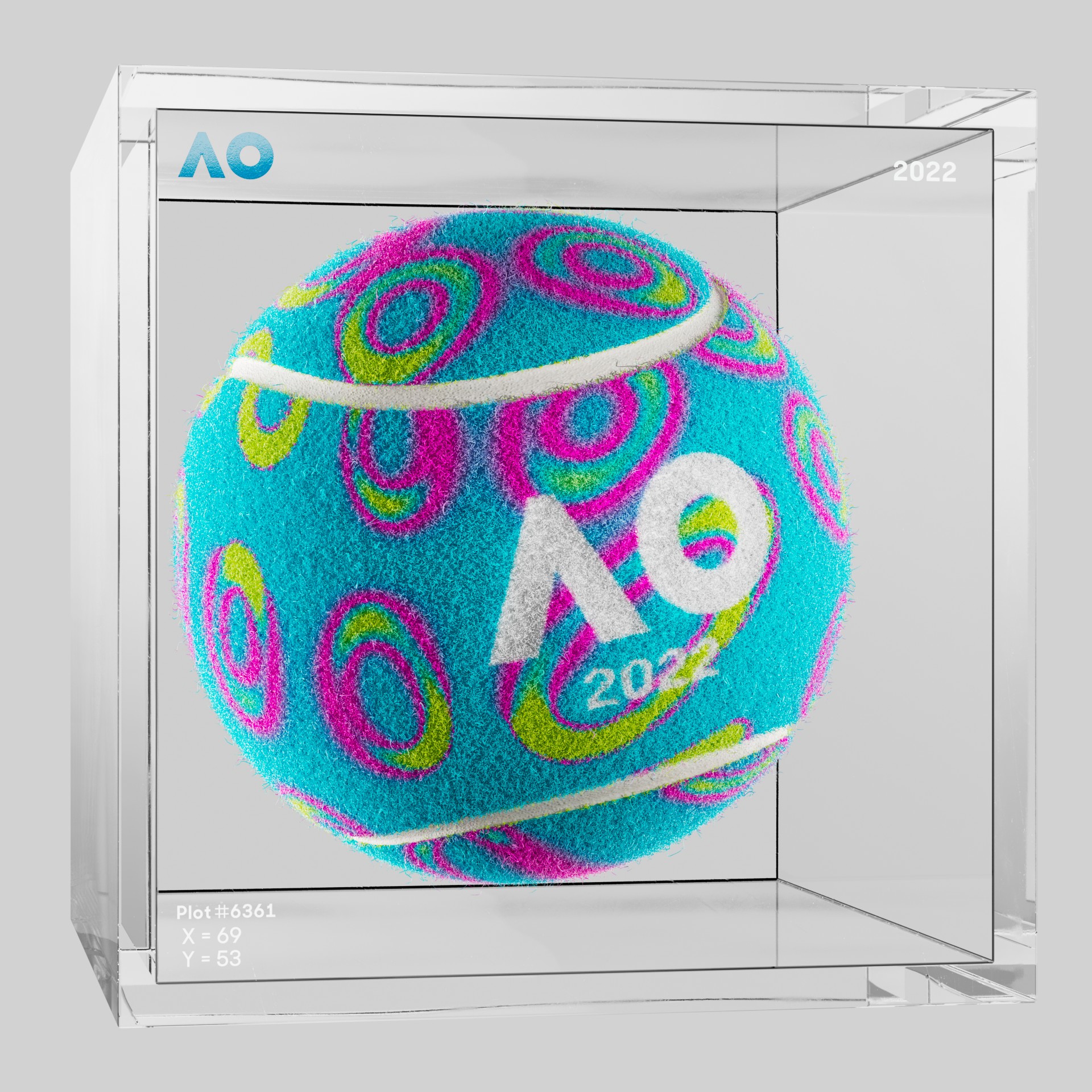 The Australian Open - The Australian Open Art Ball - AO Art Ball #4030 - NFT # 4030