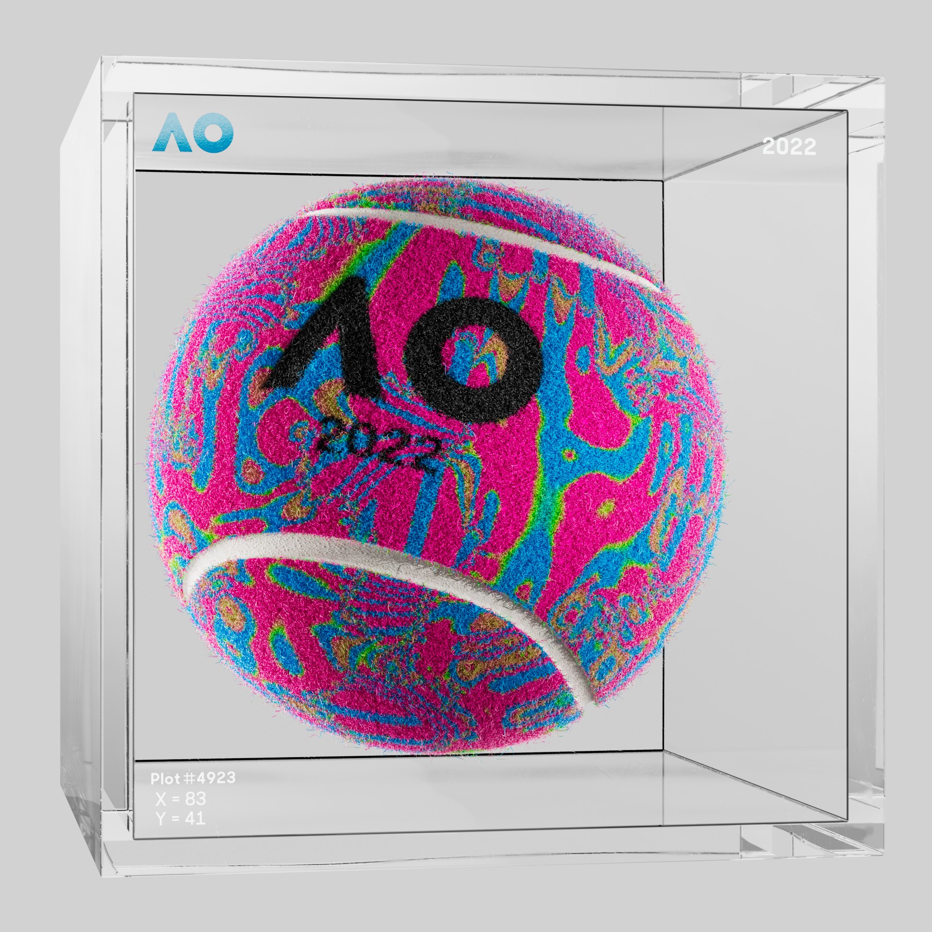 The Australian Open - The Australian Open Art Ball - AO Art Ball #4038 - NFT # 4038