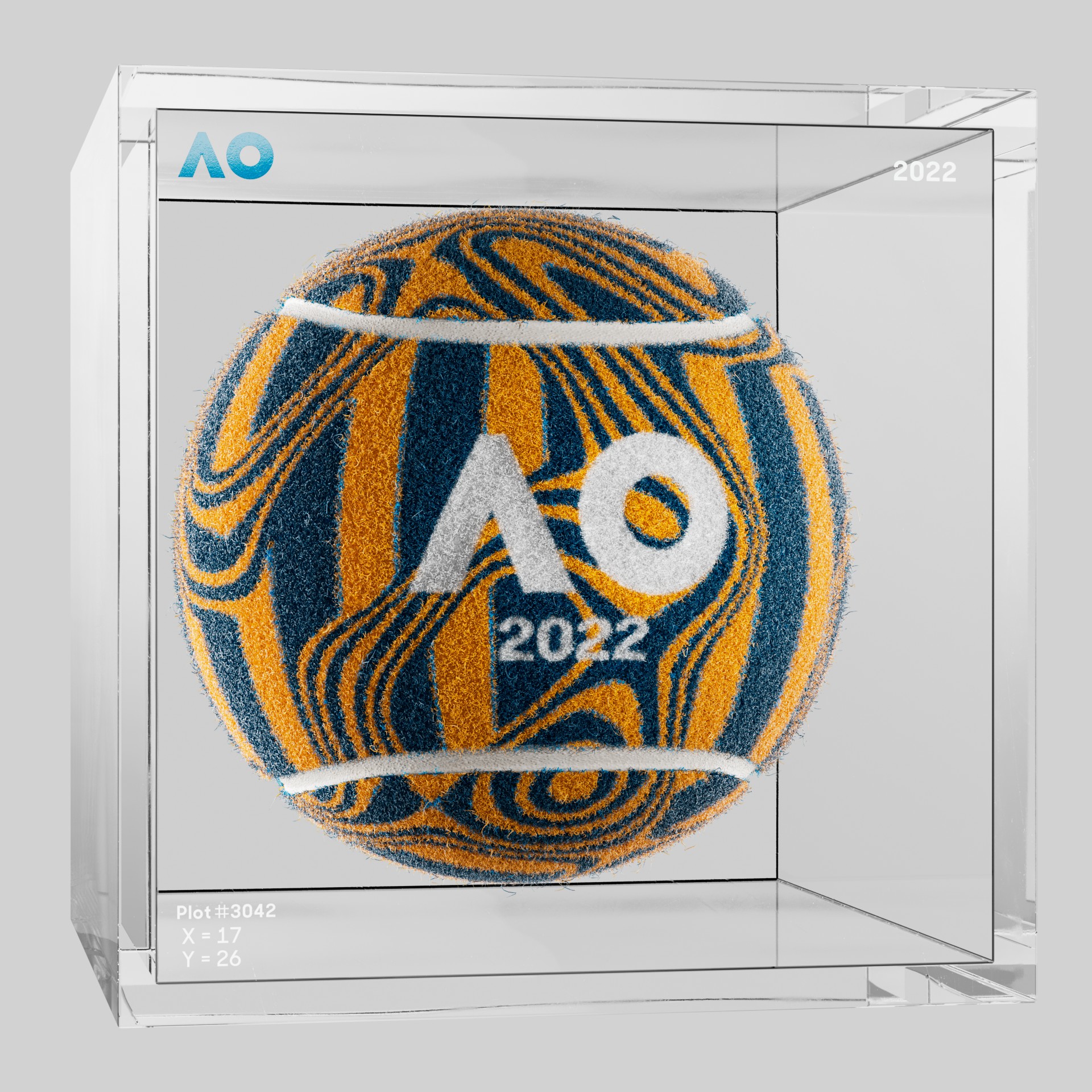 The Australian Open - The Australian Open Art Ball - AO Art Ball #4039 - NFT # 4039