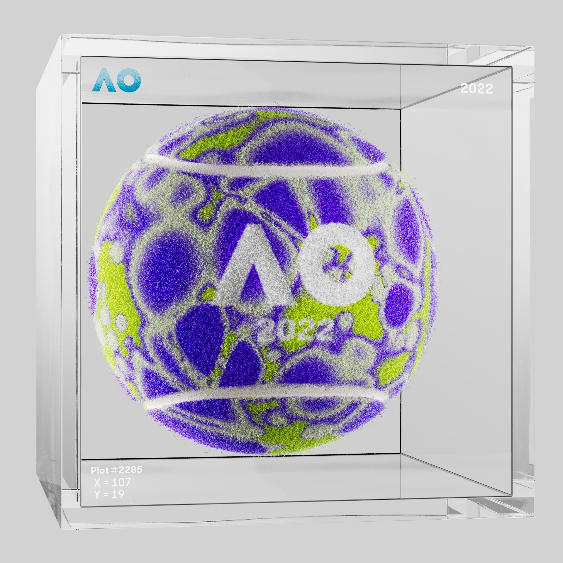 The Australian Open - The Australian Open Art Ball - AO Art Ball #404 - NFT # 404