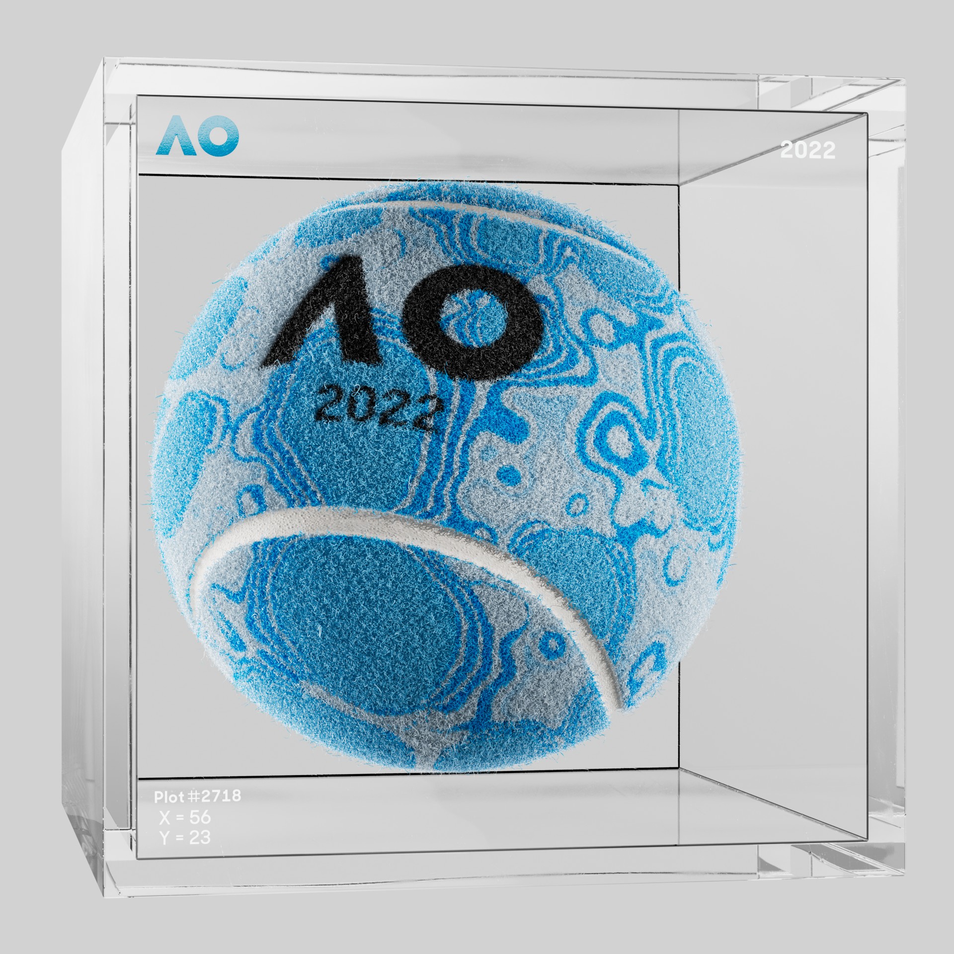 The Australian Open - The Australian Open Art Ball - AO Art Ball #4042 - NFT # 4042