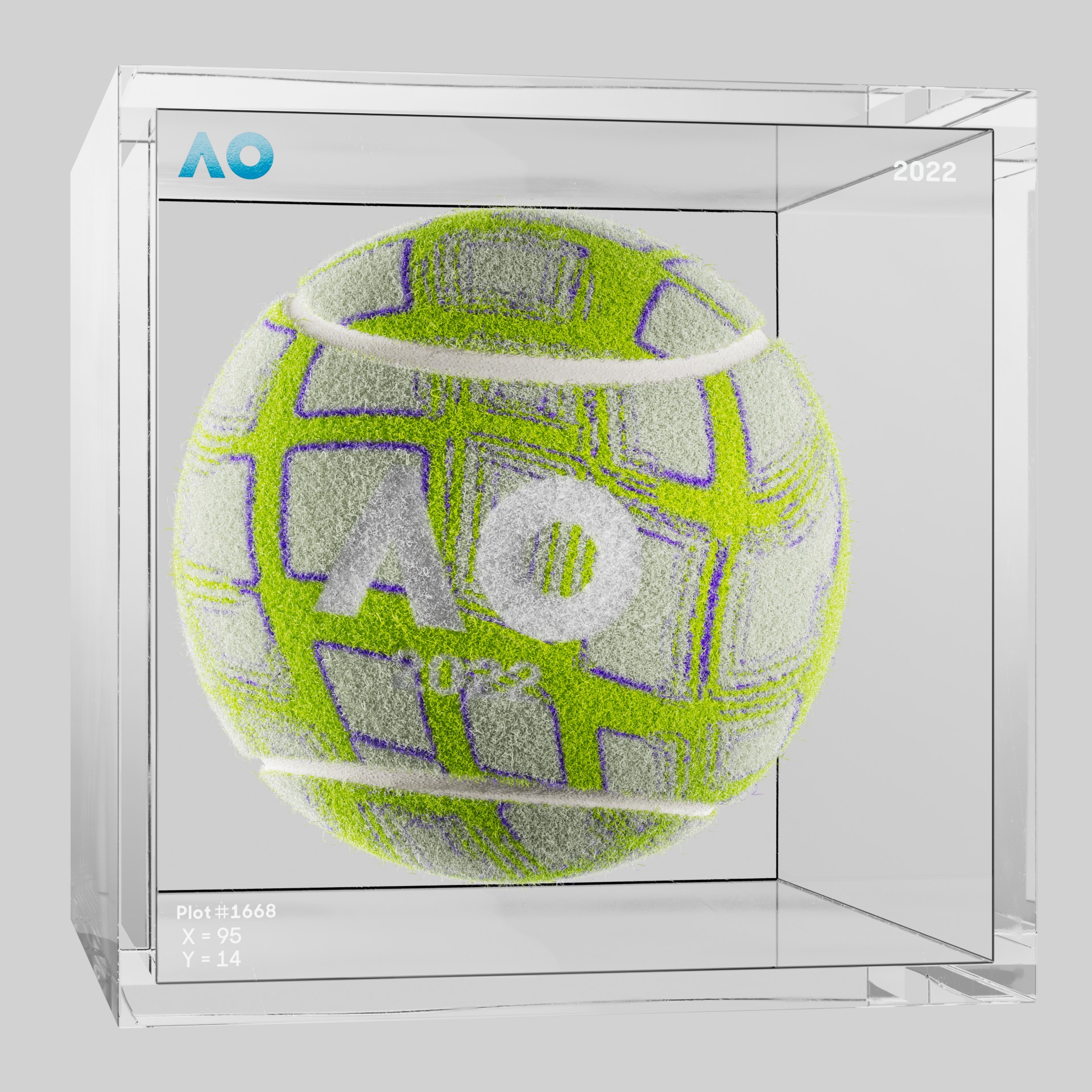 The Australian Open - The Australian Open Art Ball - AO Art Ball #4043 - NFT # 4043
