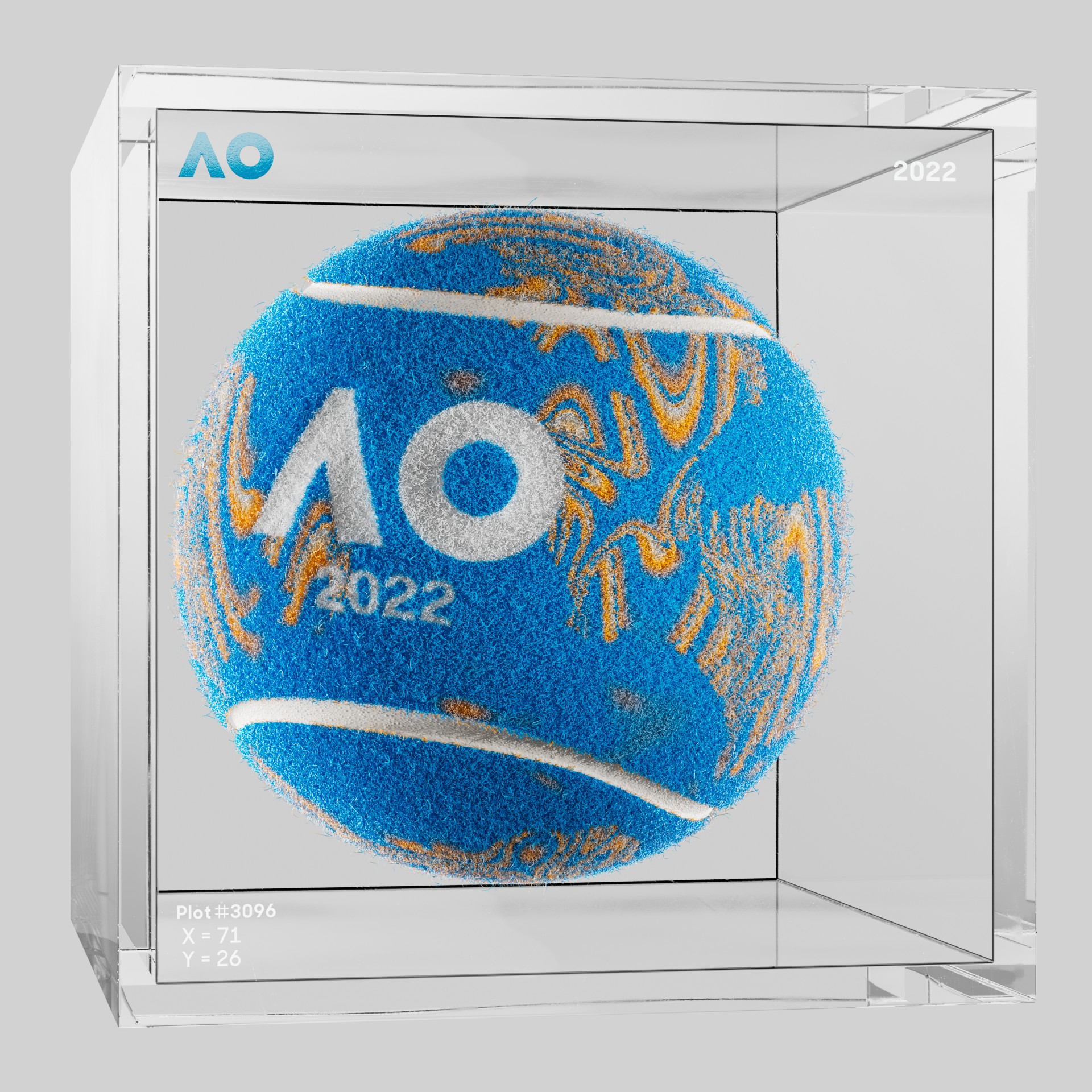 The Australian Open - The Australian Open Art Ball - AO Art Ball #4045 - NFT # 4045