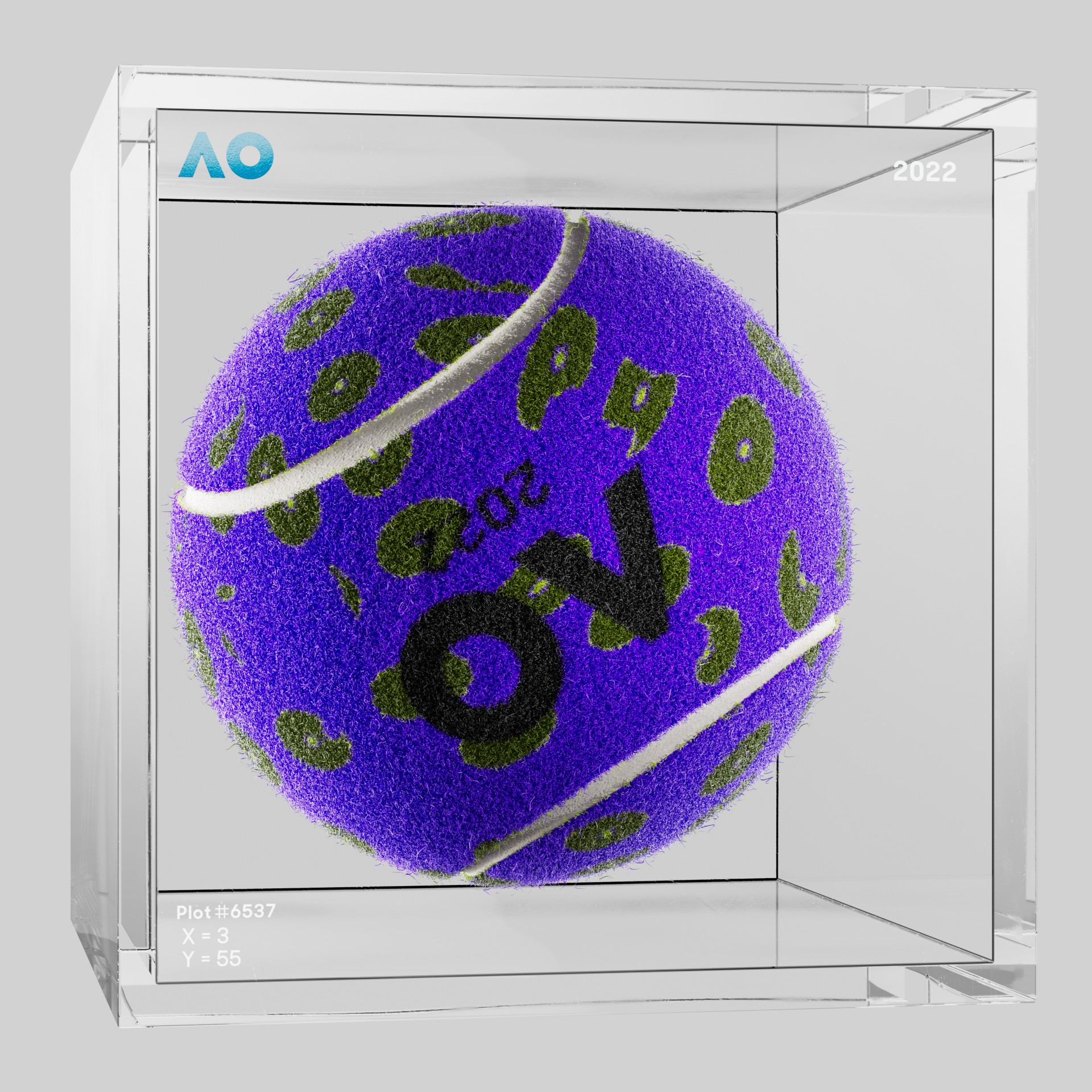 The Australian Open - The Australian Open Art Ball - AO Art Ball #4046 - NFT # 4046