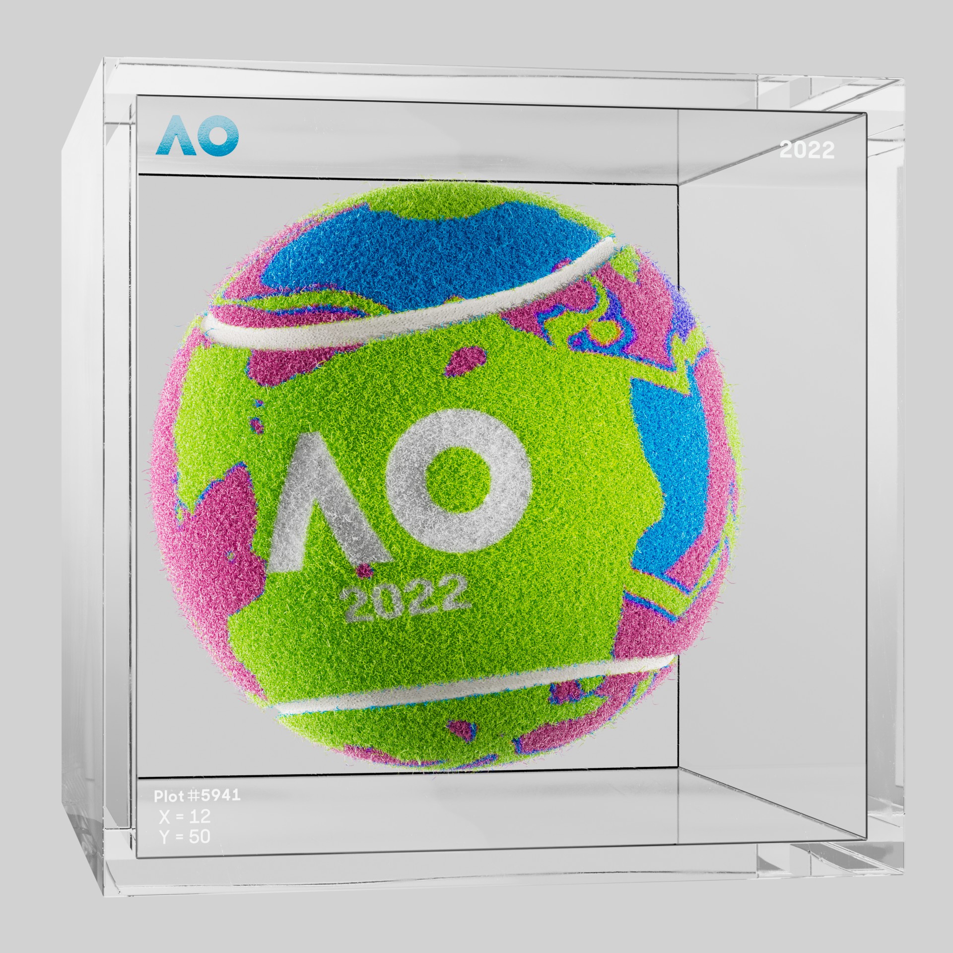 The Australian Open - The Australian Open Art Ball - AO Art Ball #4048 - NFT # 4048