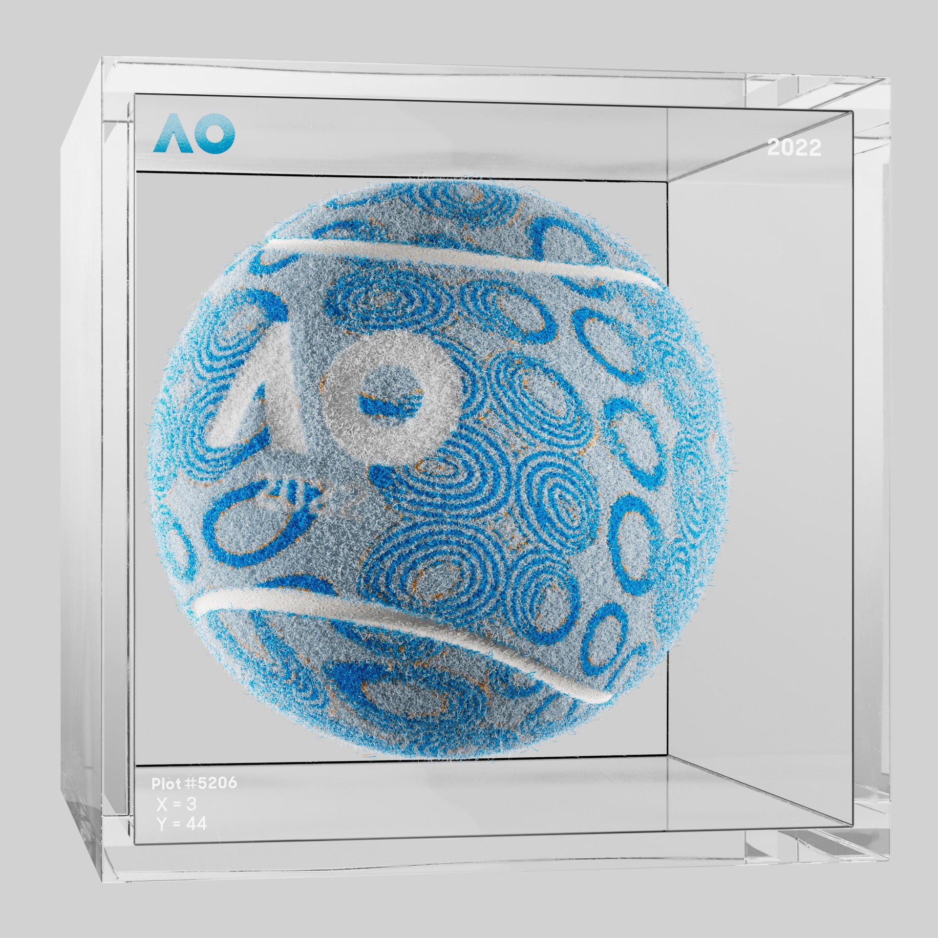 The Australian Open - The Australian Open Art Ball - AO Art Ball #405 - NFT # 405