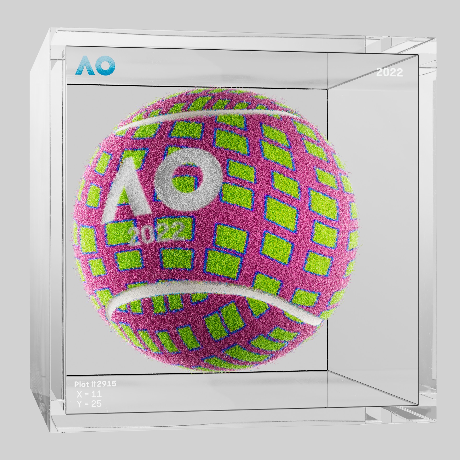 The Australian Open - The Australian Open Art Ball - AO Art Ball #4056 - NFT # 4056