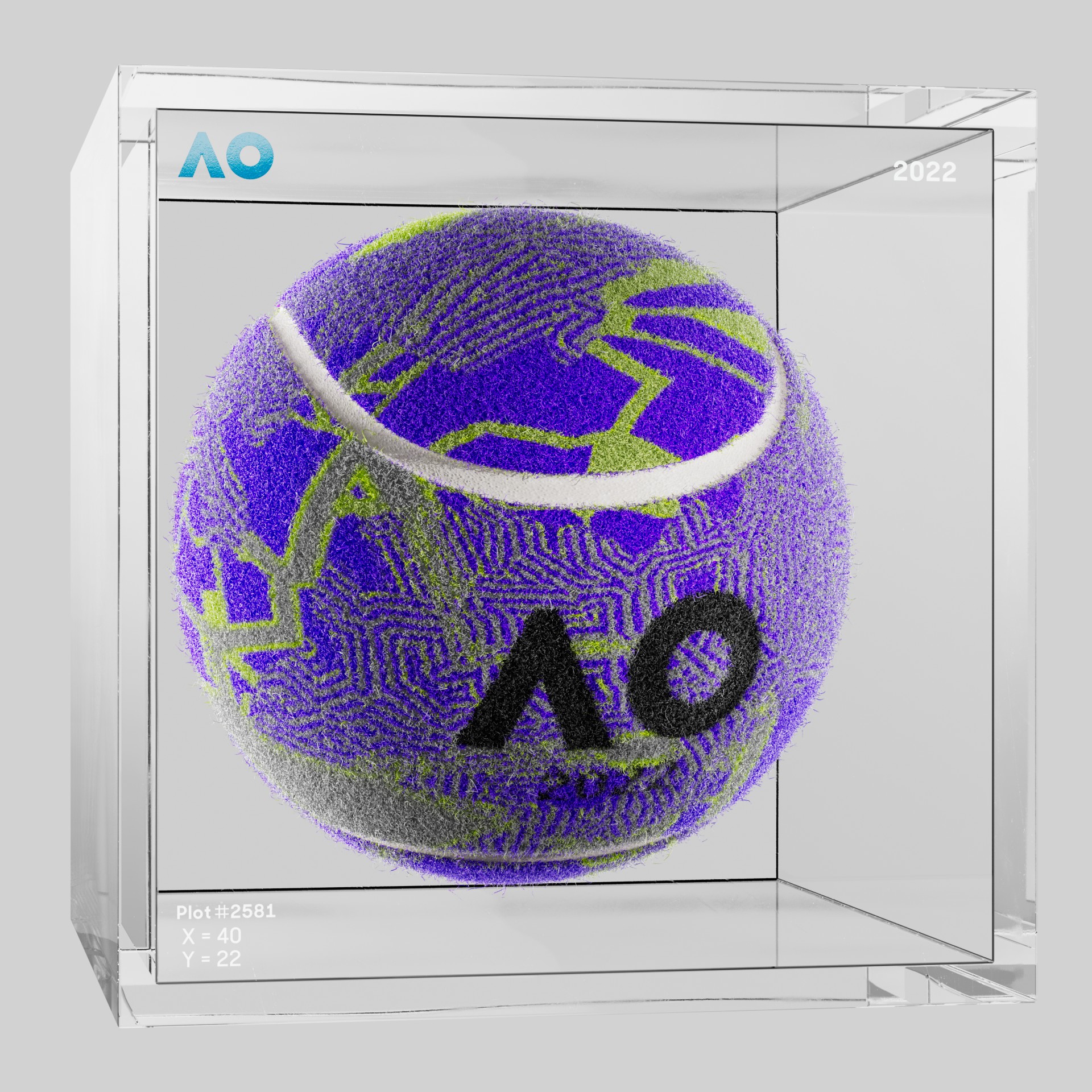 The Australian Open - The Australian Open Art Ball - AO Art Ball #4060 - NFT # 4060