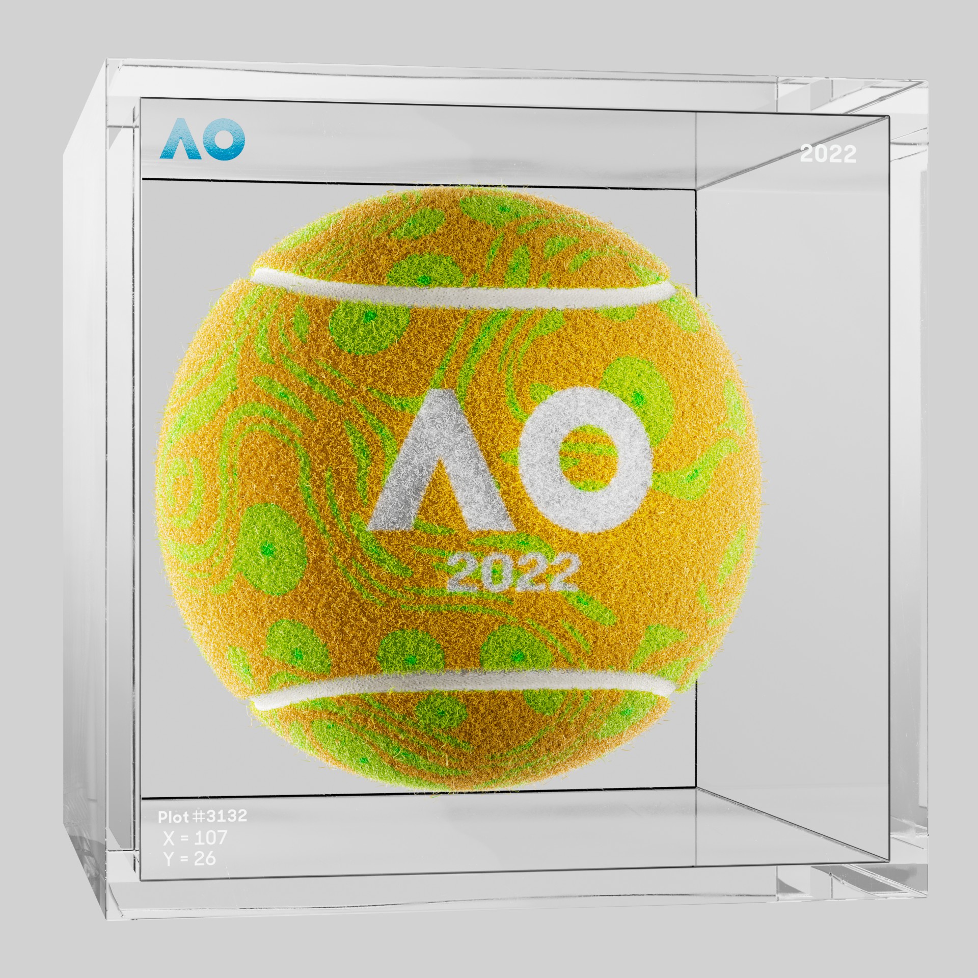 The Australian Open - The Australian Open Art Ball - AO Art Ball #4062 - NFT # 4062