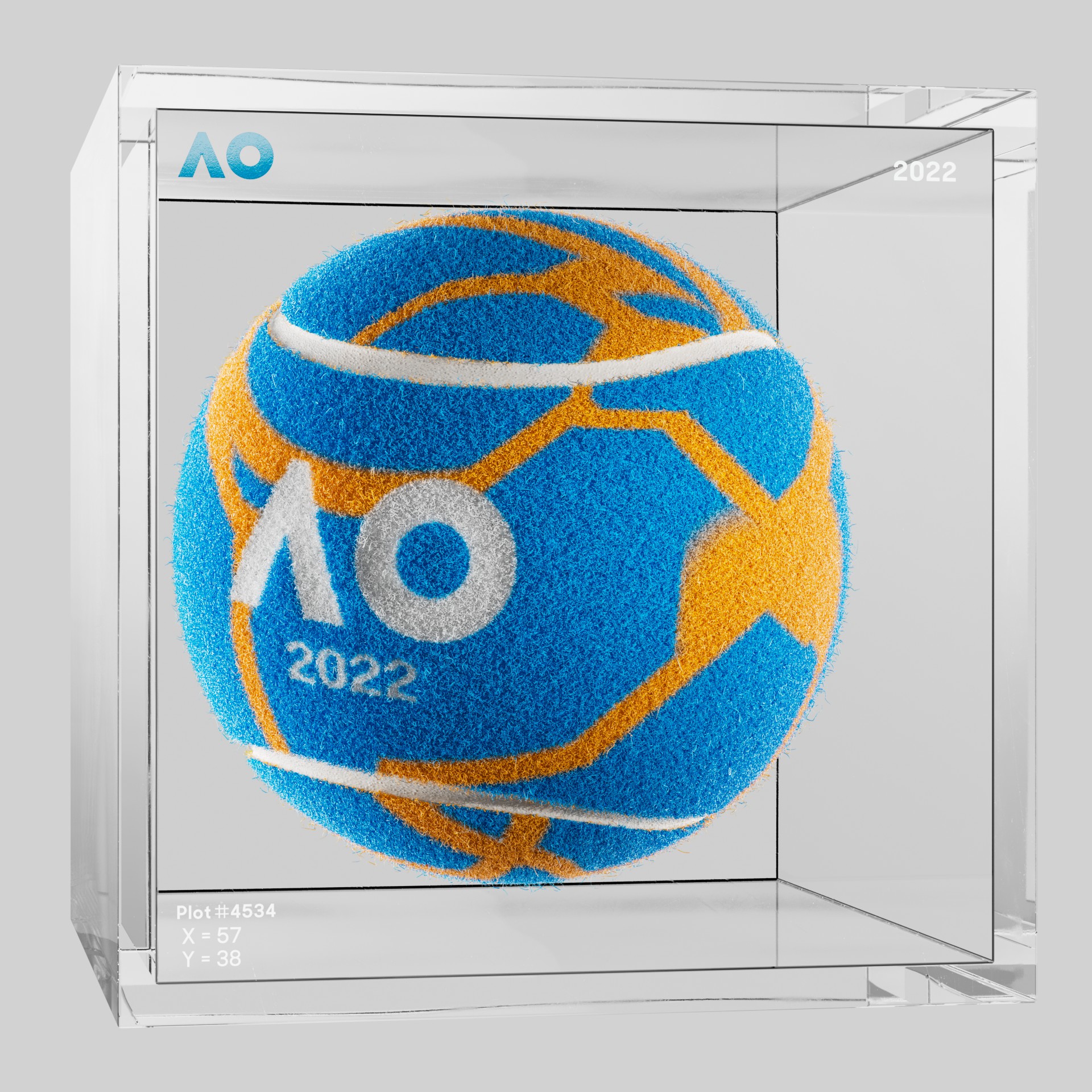 The Australian Open - The Australian Open Art Ball - AO Art Ball #4064 - NFT # 4064