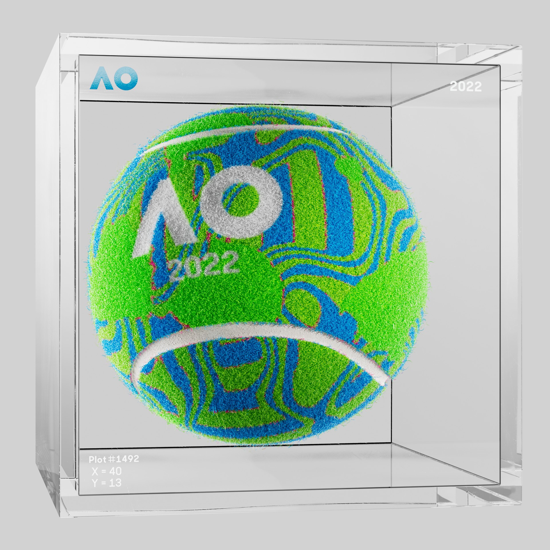 The Australian Open - The Australian Open Art Ball - AO Art Ball #4066 - NFT # 4066