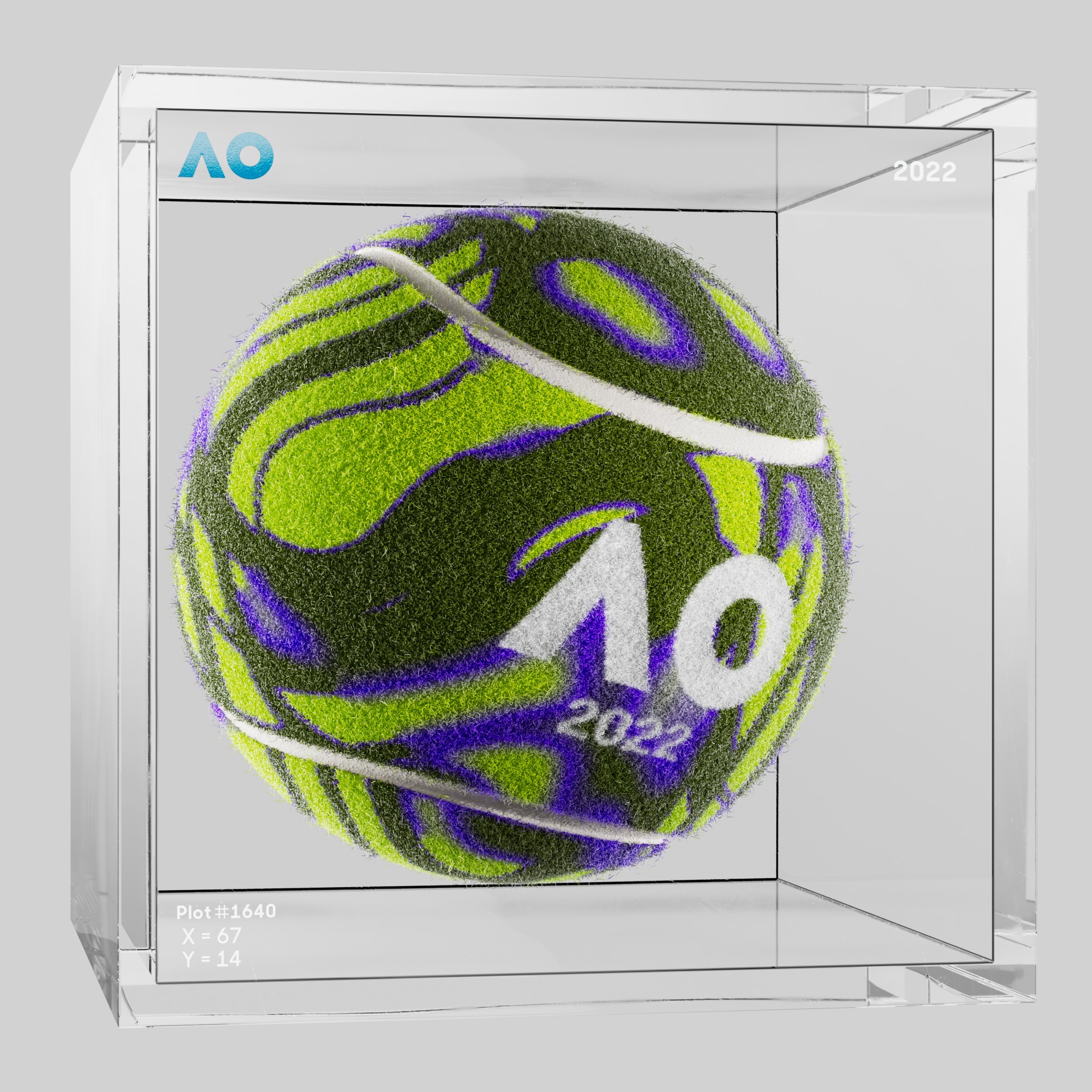 The Australian Open - The Australian Open Art Ball - AO Art Ball #4067 - NFT # 4067