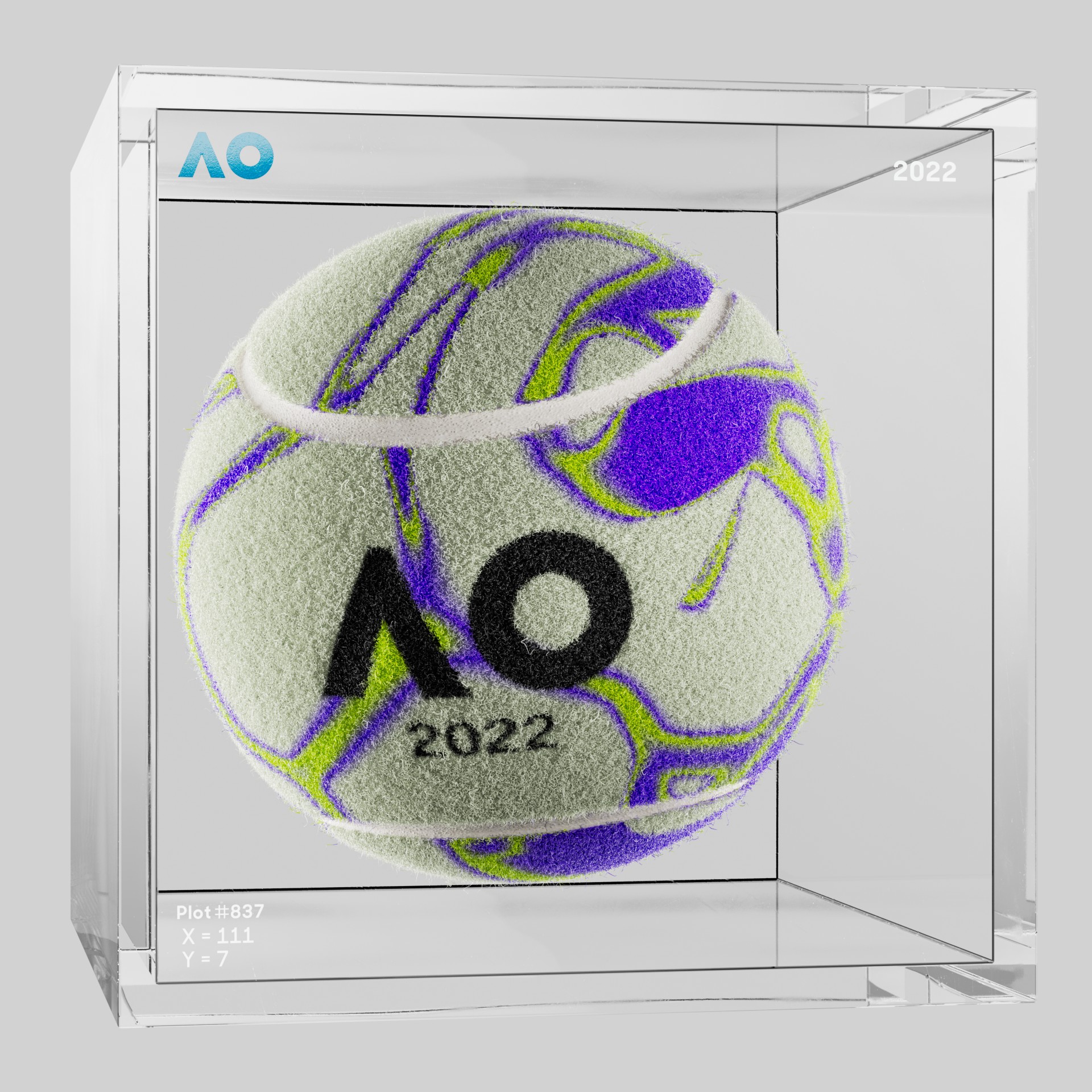 The Australian Open - The Australian Open Art Ball - AO Art Ball #407 - NFT # 407