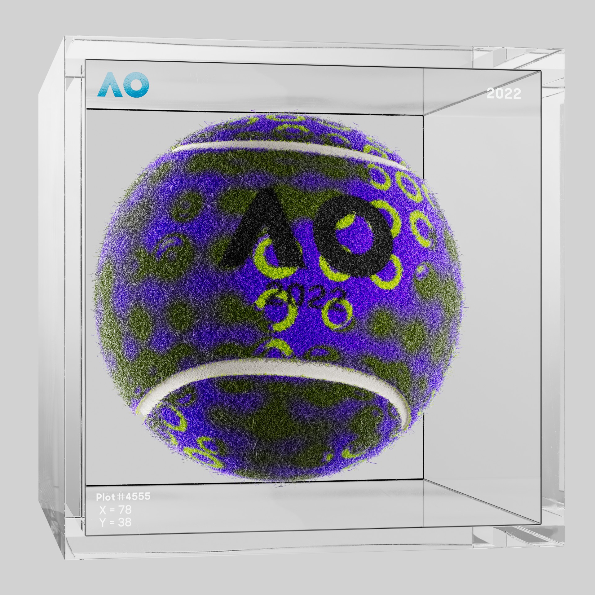 The Australian Open - The Australian Open Art Ball - AO Art Ball #4074 - NFT # 4074