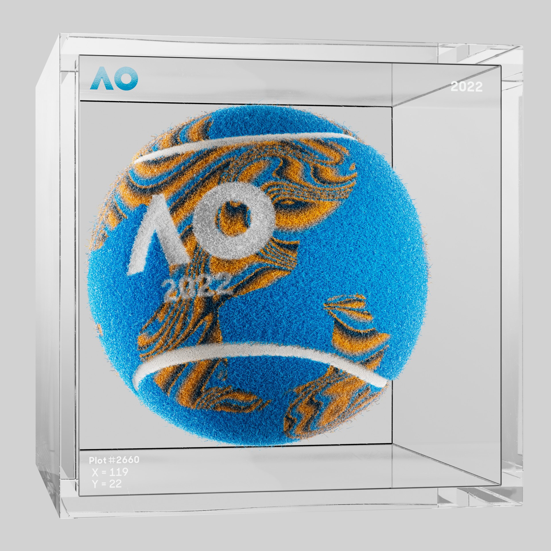 The Australian Open - The Australian Open Art Ball - AO Art Ball #4081 - NFT # 4081