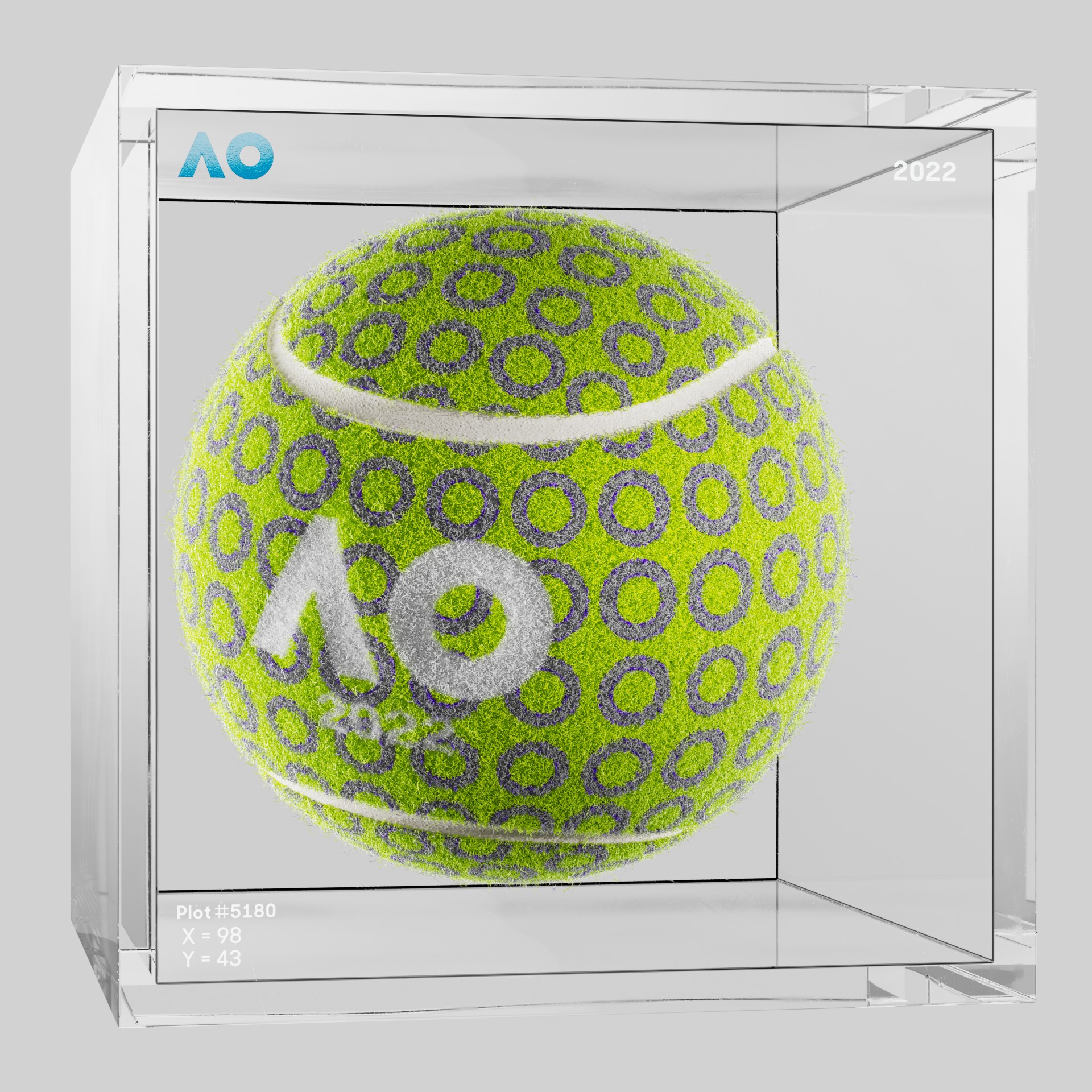 The Australian Open - The Australian Open Art Ball - AO Art Ball #4082 - NFT # 4082