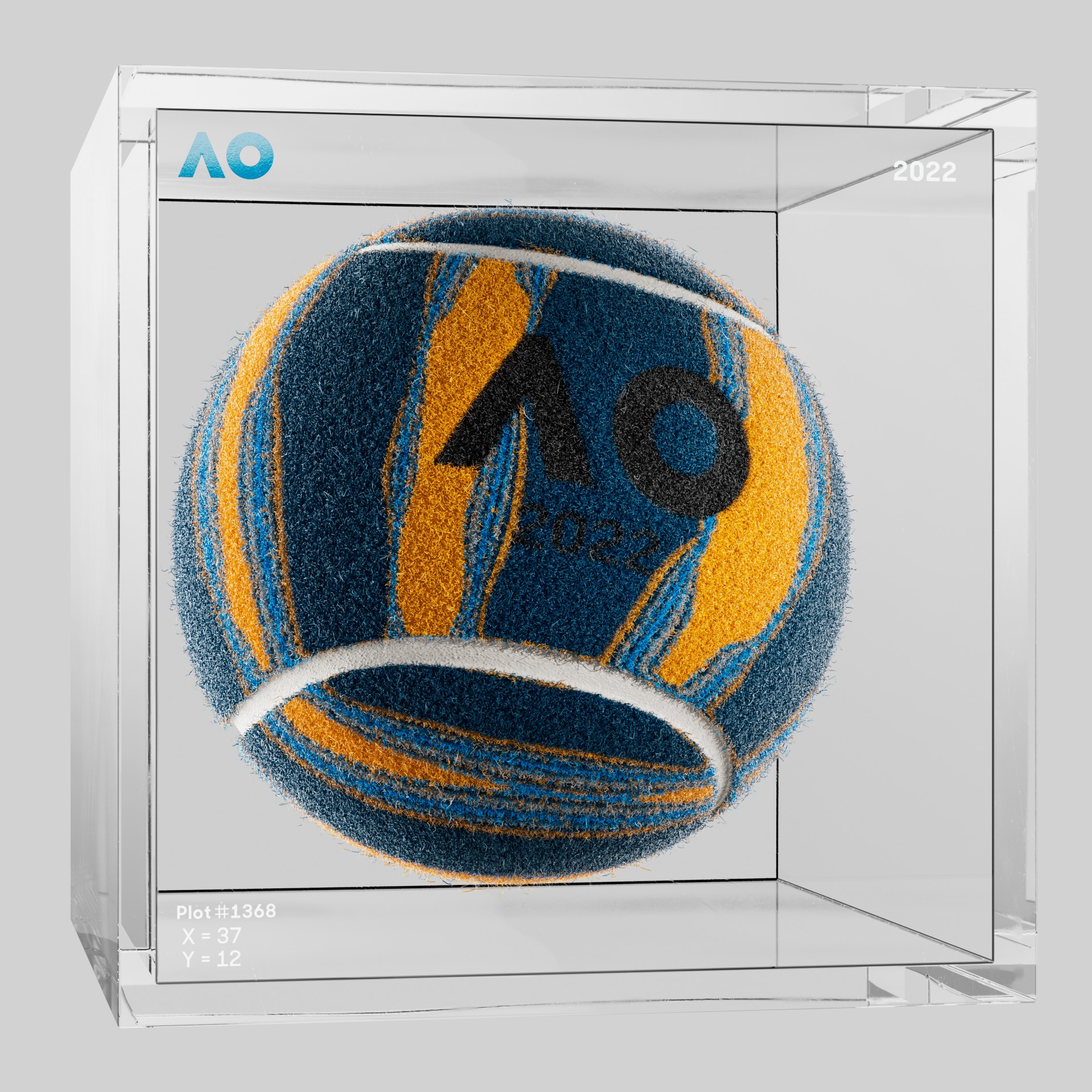 The Australian Open - The Australian Open Art Ball - AO Art Ball #4084 - NFT # 4084