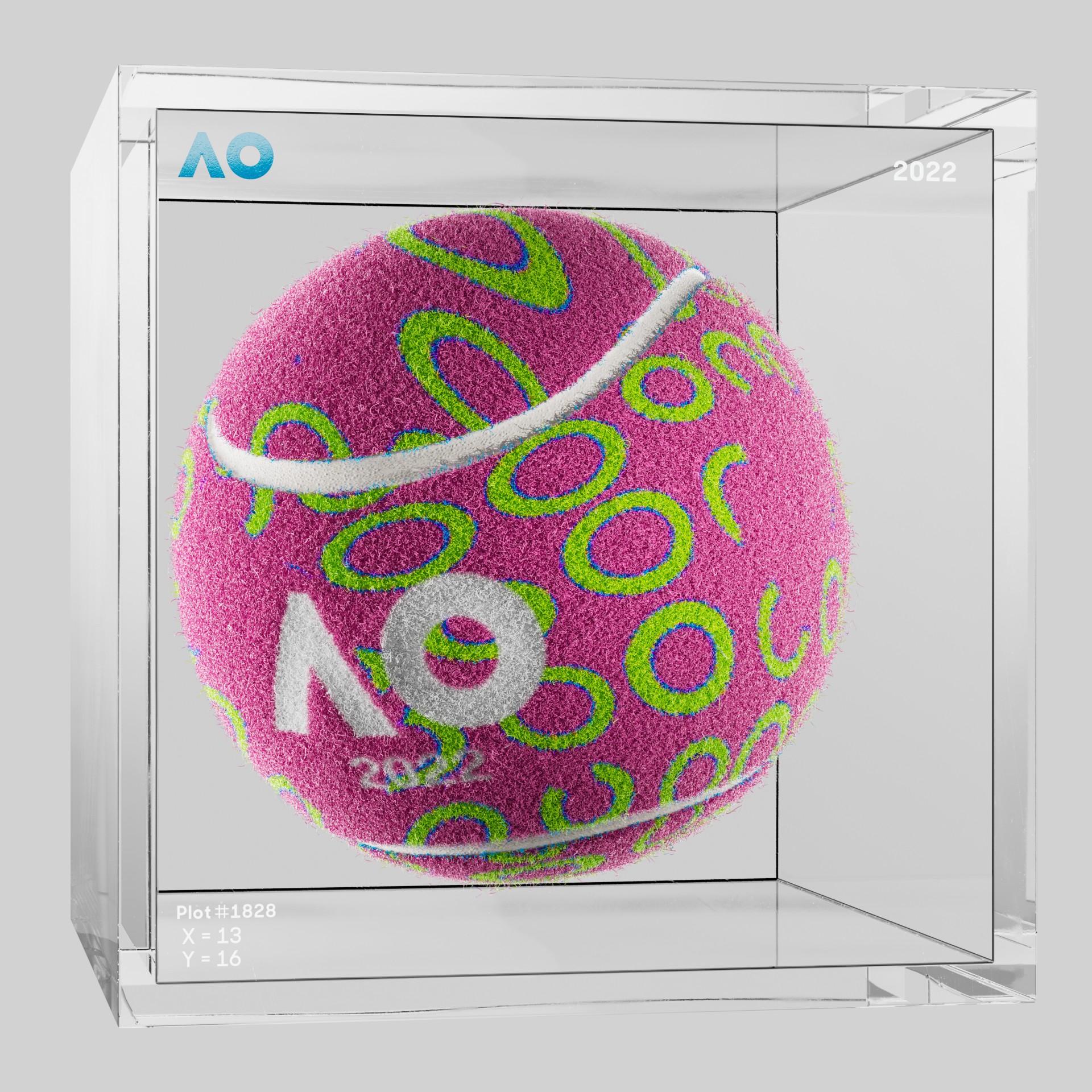 The Australian Open - The Australian Open Art Ball - AO Art Ball #4089 - NFT # 4089