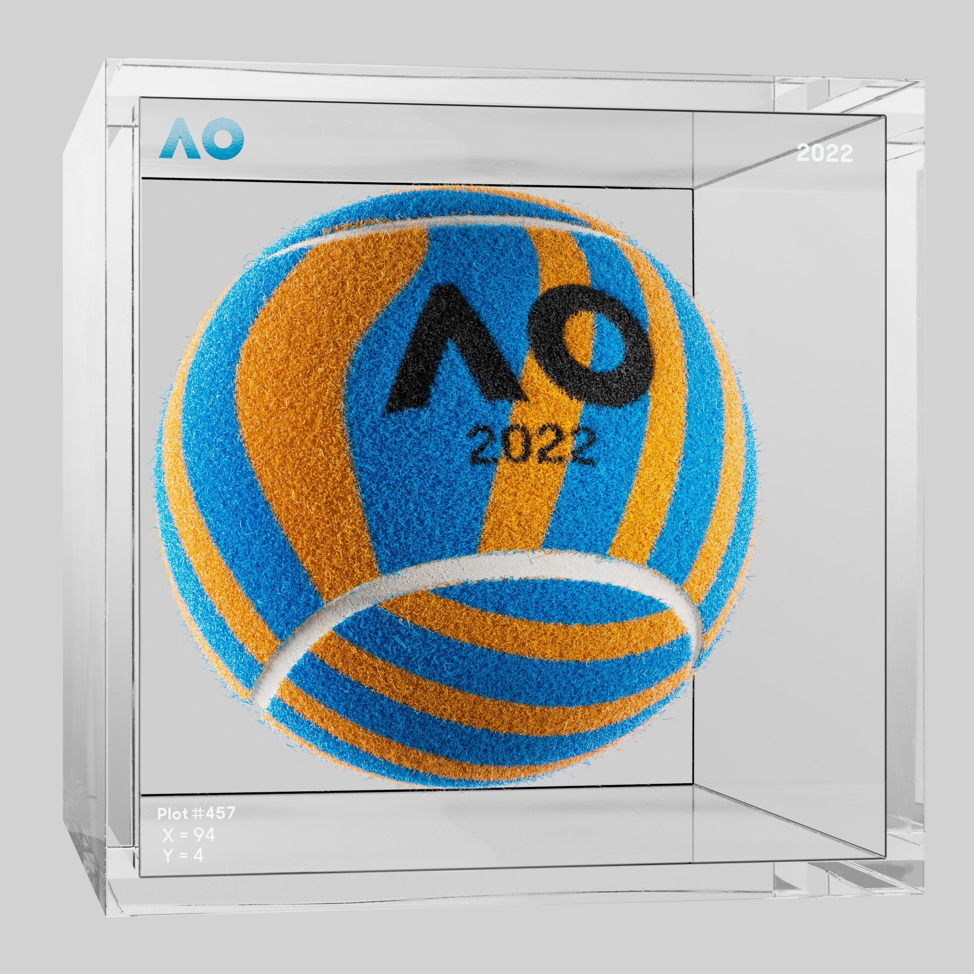 The Australian Open - The Australian Open Art Ball - AO Art Ball #409 - NFT # 409