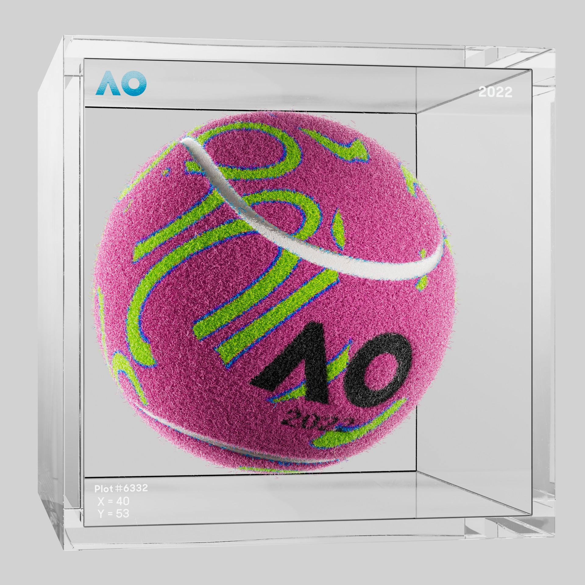 The Australian Open - The Australian Open Art Ball - AO Art Ball #4090 - NFT # 4090