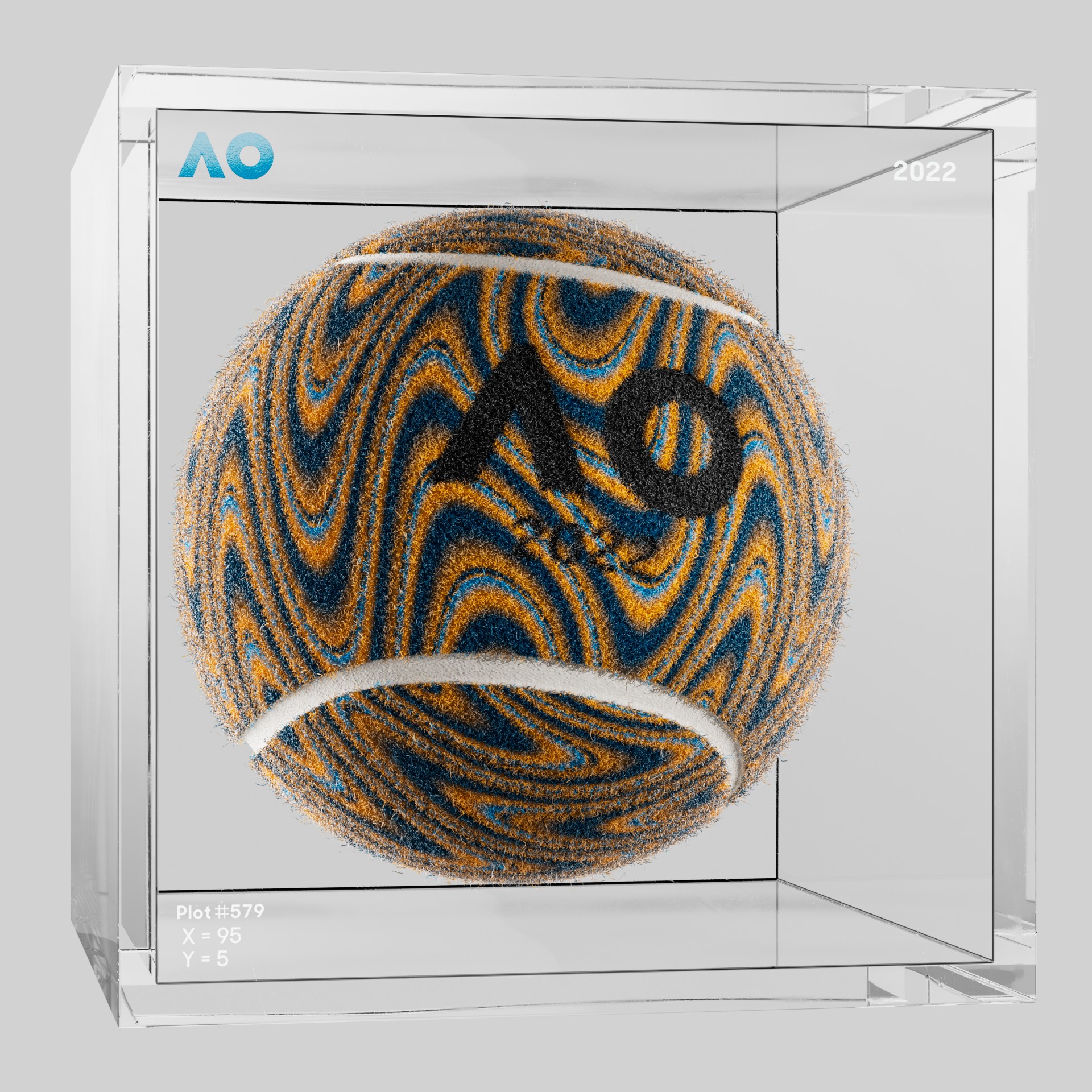 The Australian Open - The Australian Open Art Ball - AO Art Ball #4091 - NFT # 4091