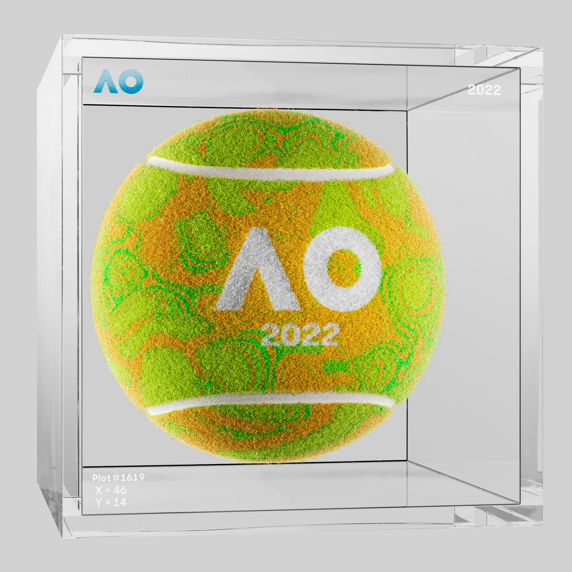 The Australian Open - The Australian Open Art Ball - AO Art Ball #4092 - NFT # 4092