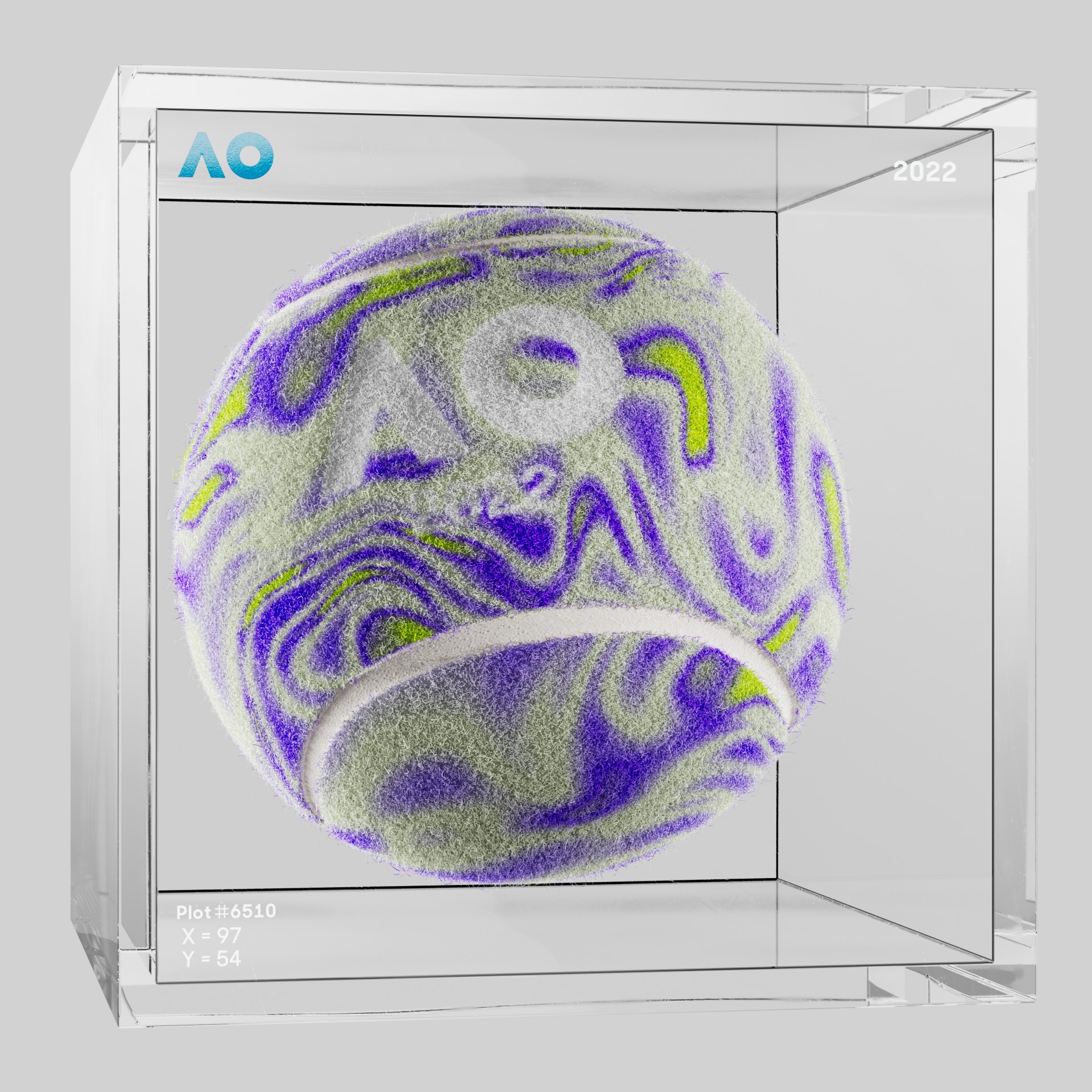 The Australian Open - The Australian Open Art Ball - AO Art Ball #4094 - NFT # 4094