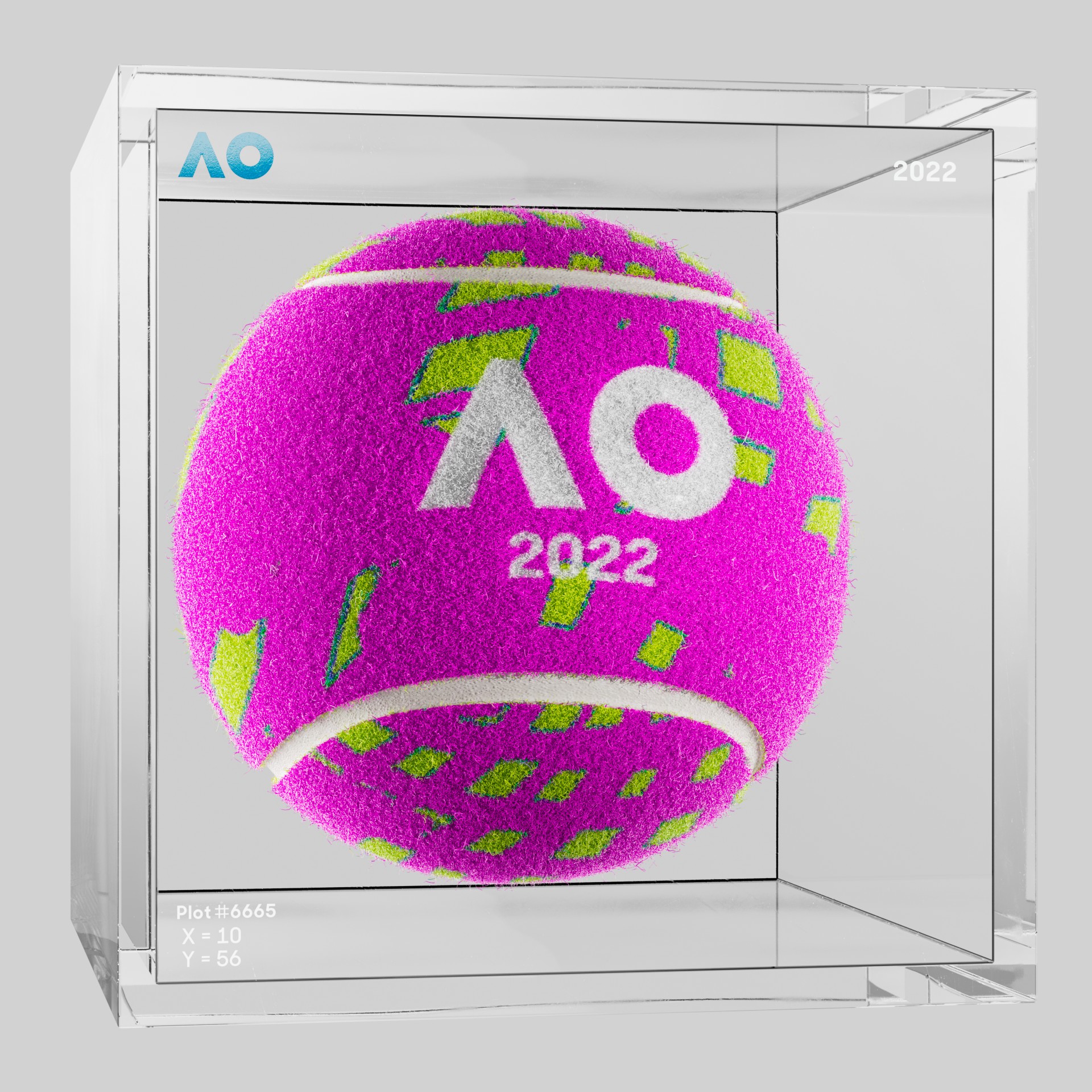 The Australian Open - The Australian Open Art Ball - AO Art Ball #4096 - NFT # 4096