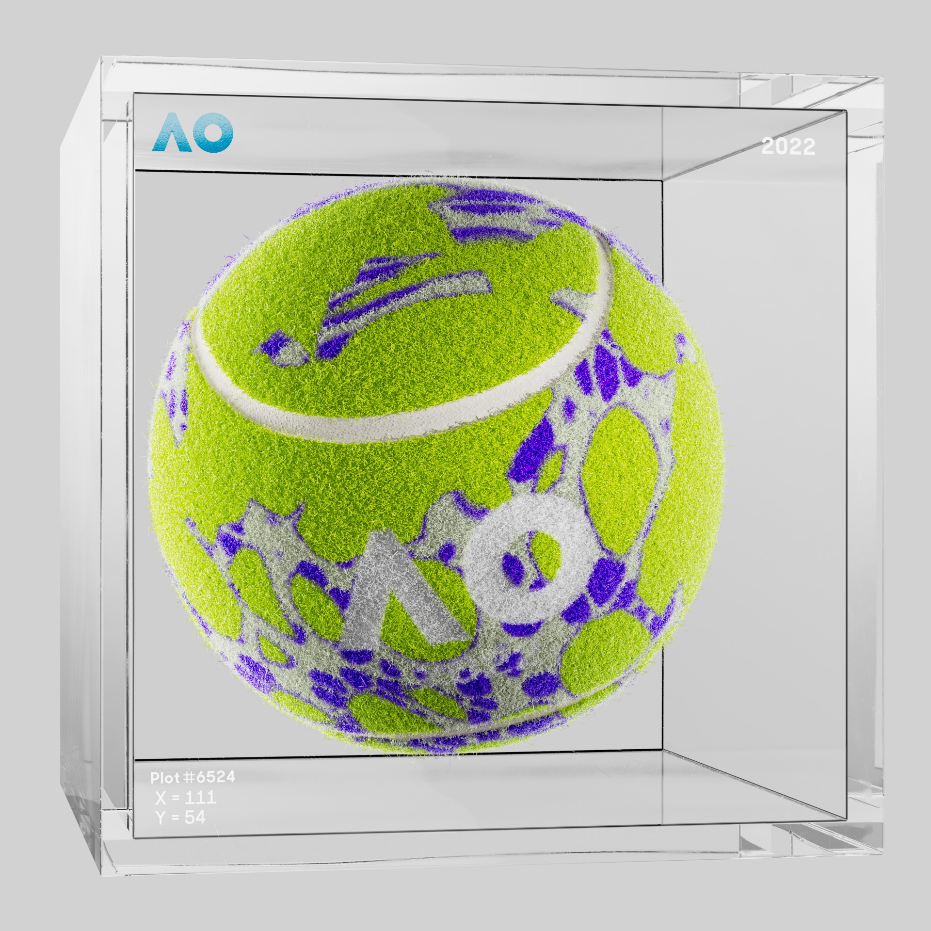 The Australian Open - The Australian Open Art Ball - AO Art Ball #4097 - NFT # 4097