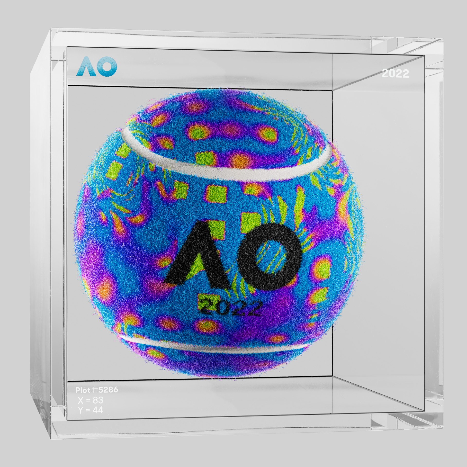 The Australian Open - The Australian Open Art Ball - AO Art Ball #4099 - NFT # 4099