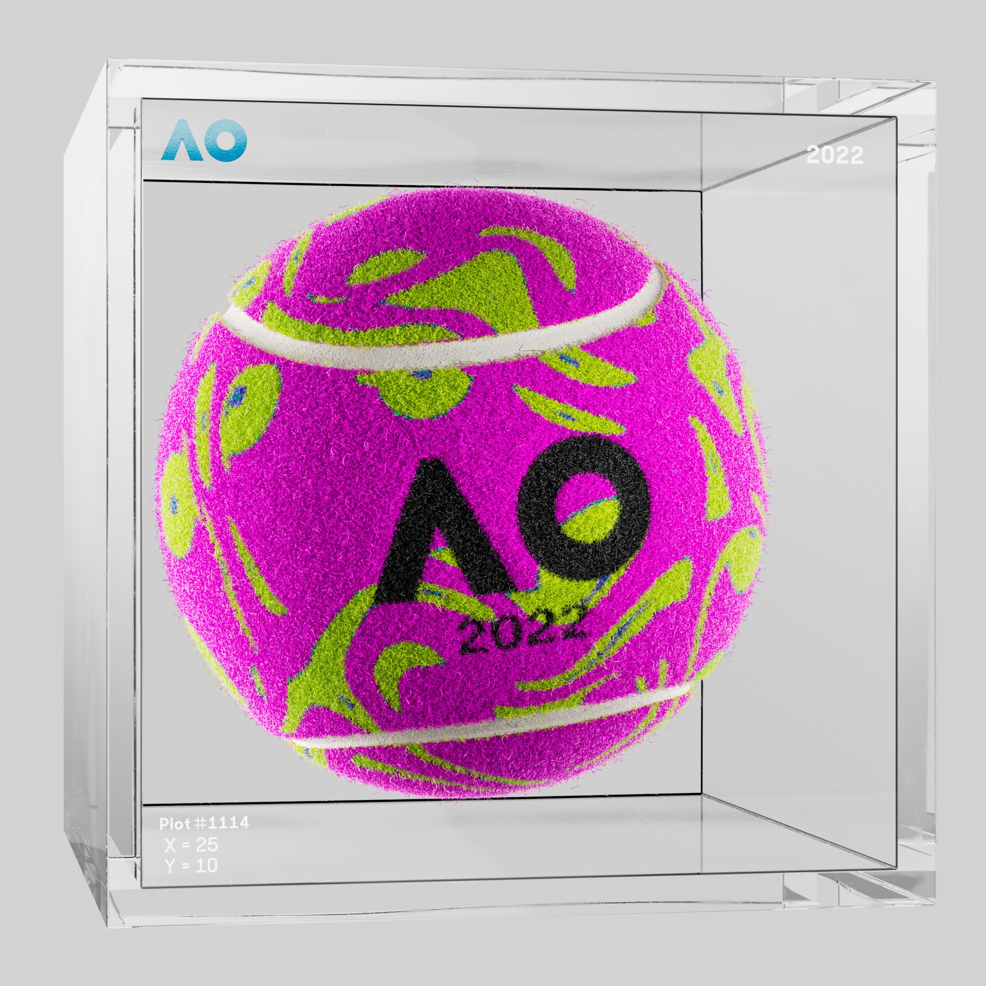 The Australian Open - The Australian Open Art Ball - AO Art Ball #410 - NFT # 410