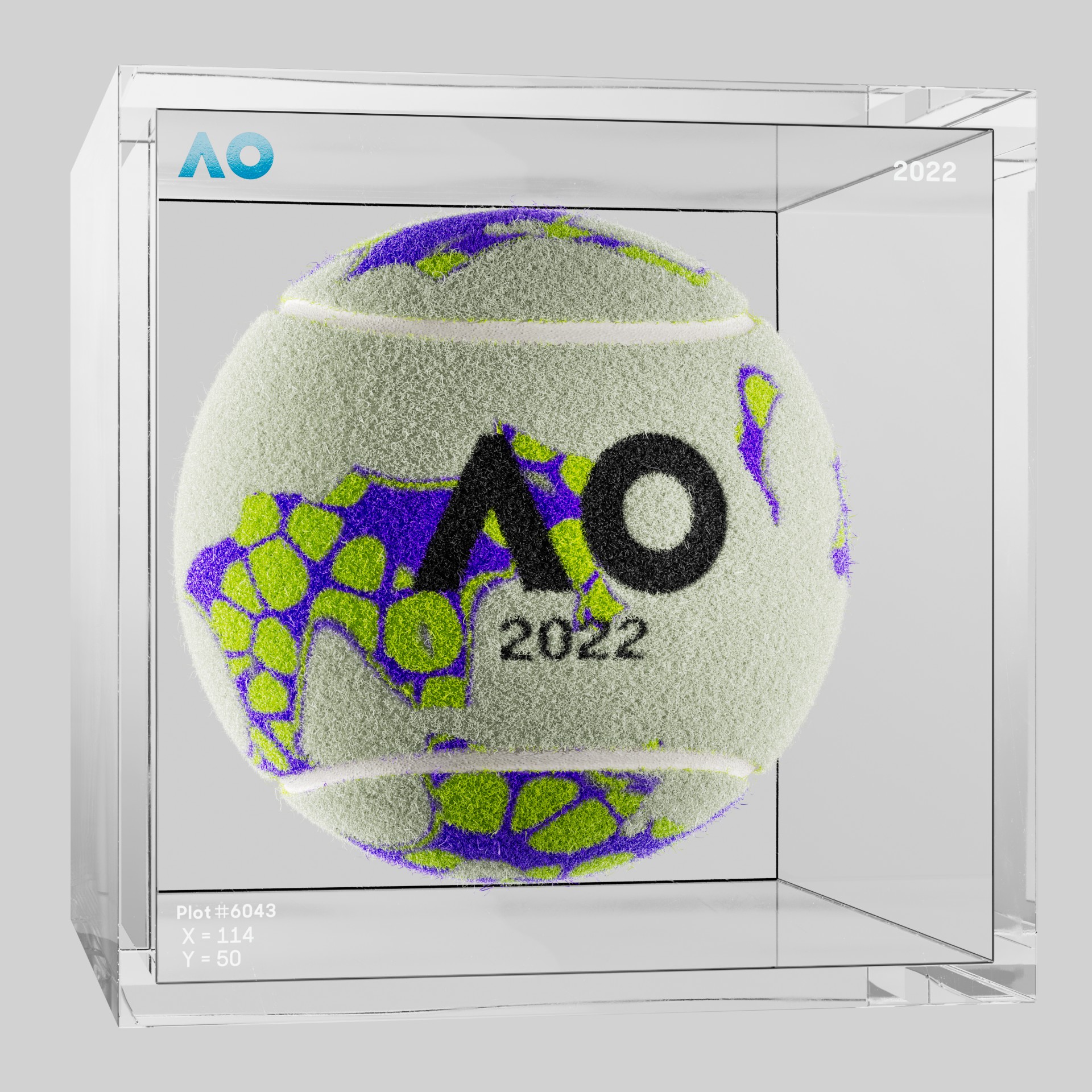 The Australian Open - The Australian Open Art Ball - AO Art Ball #4101 - NFT # 4101