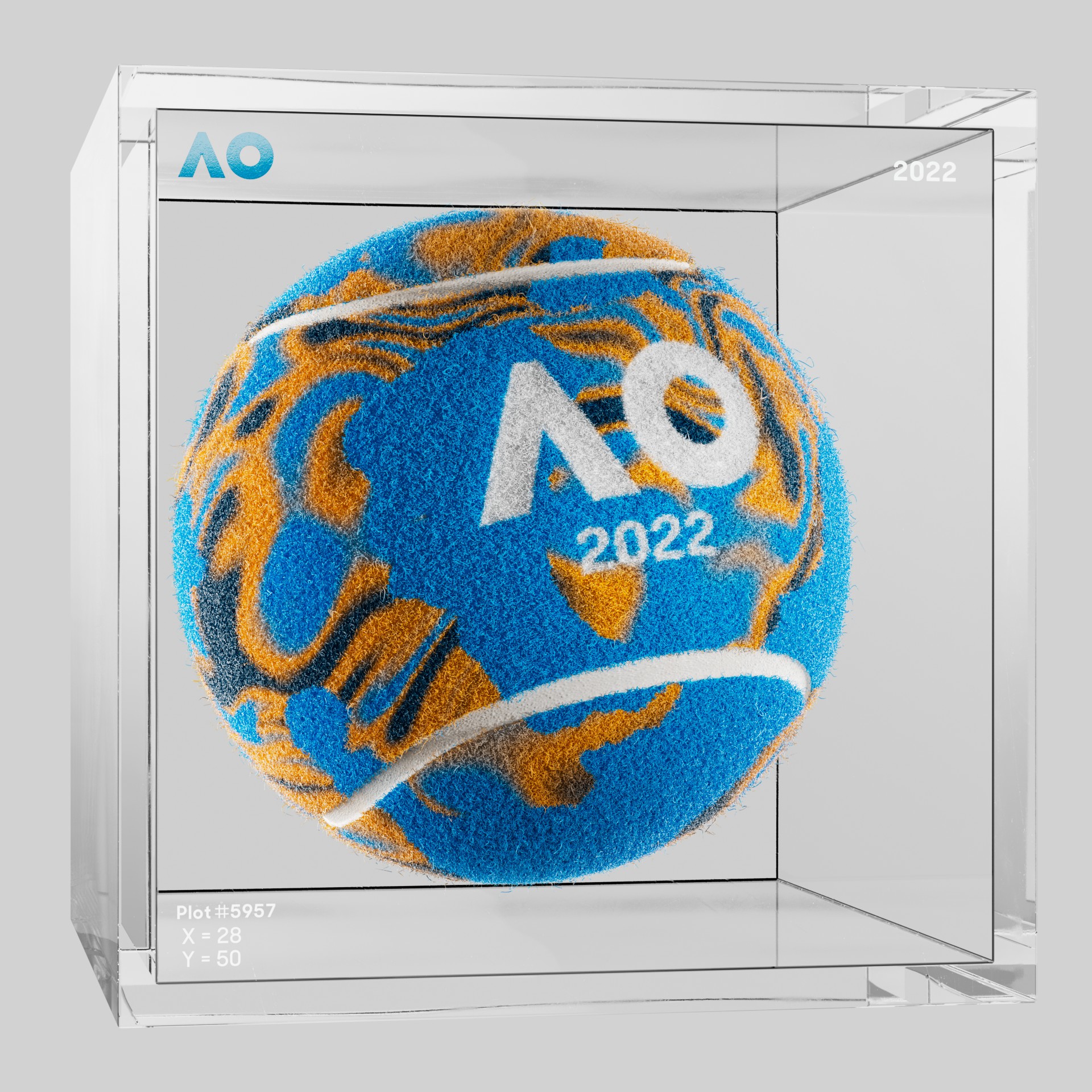 The Australian Open - The Australian Open Art Ball - AO Art Ball #4104 - NFT # 4104