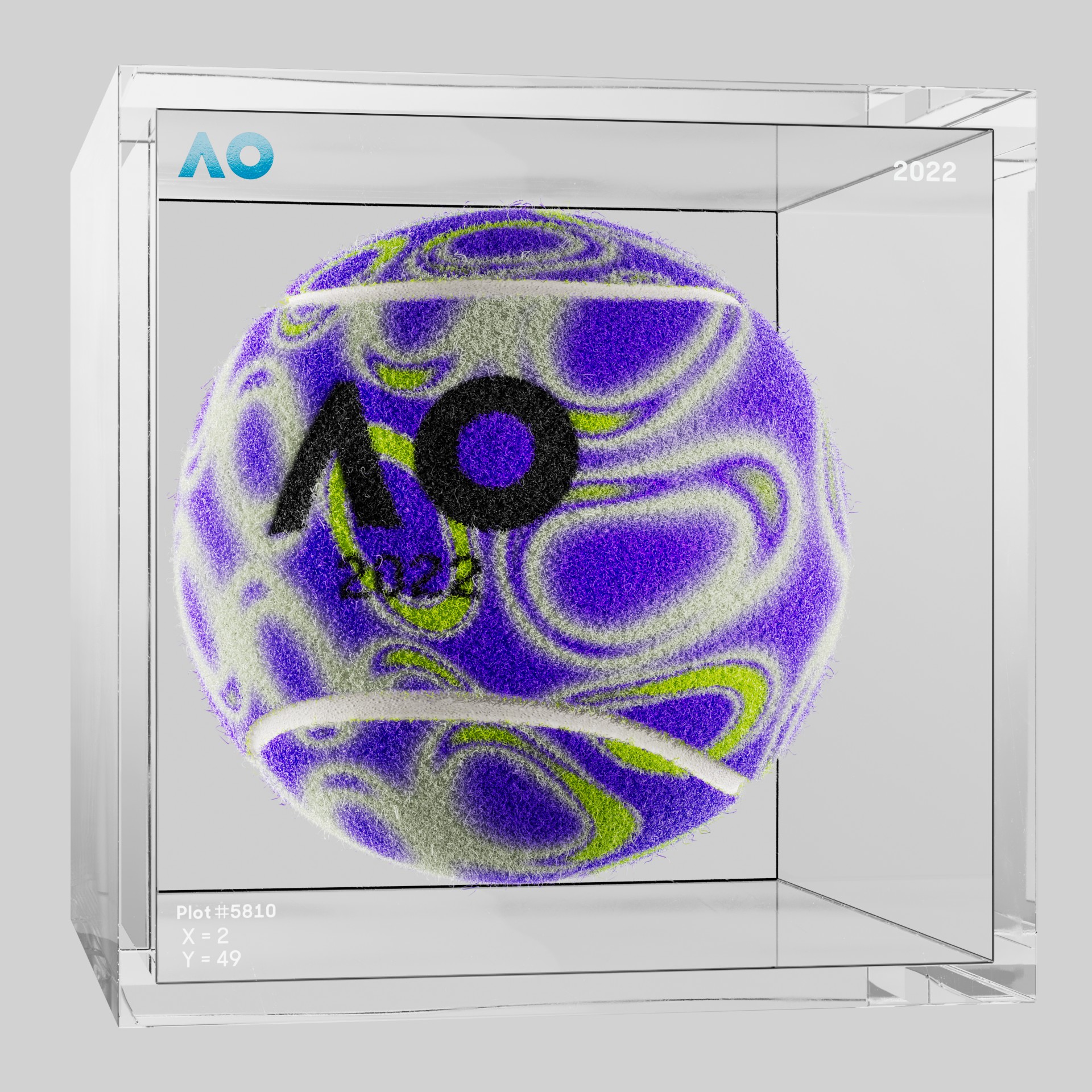 The Australian Open - The Australian Open Art Ball - AO Art Ball #4107 - NFT # 4107