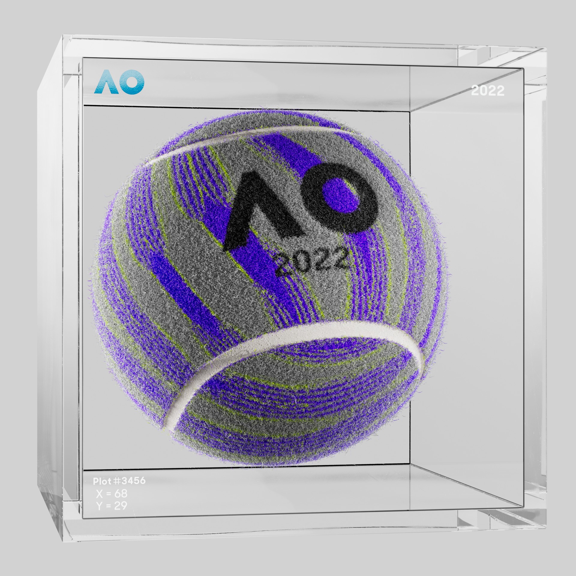 The Australian Open - The Australian Open Art Ball - AO Art Ball #4108 - NFT # 4108