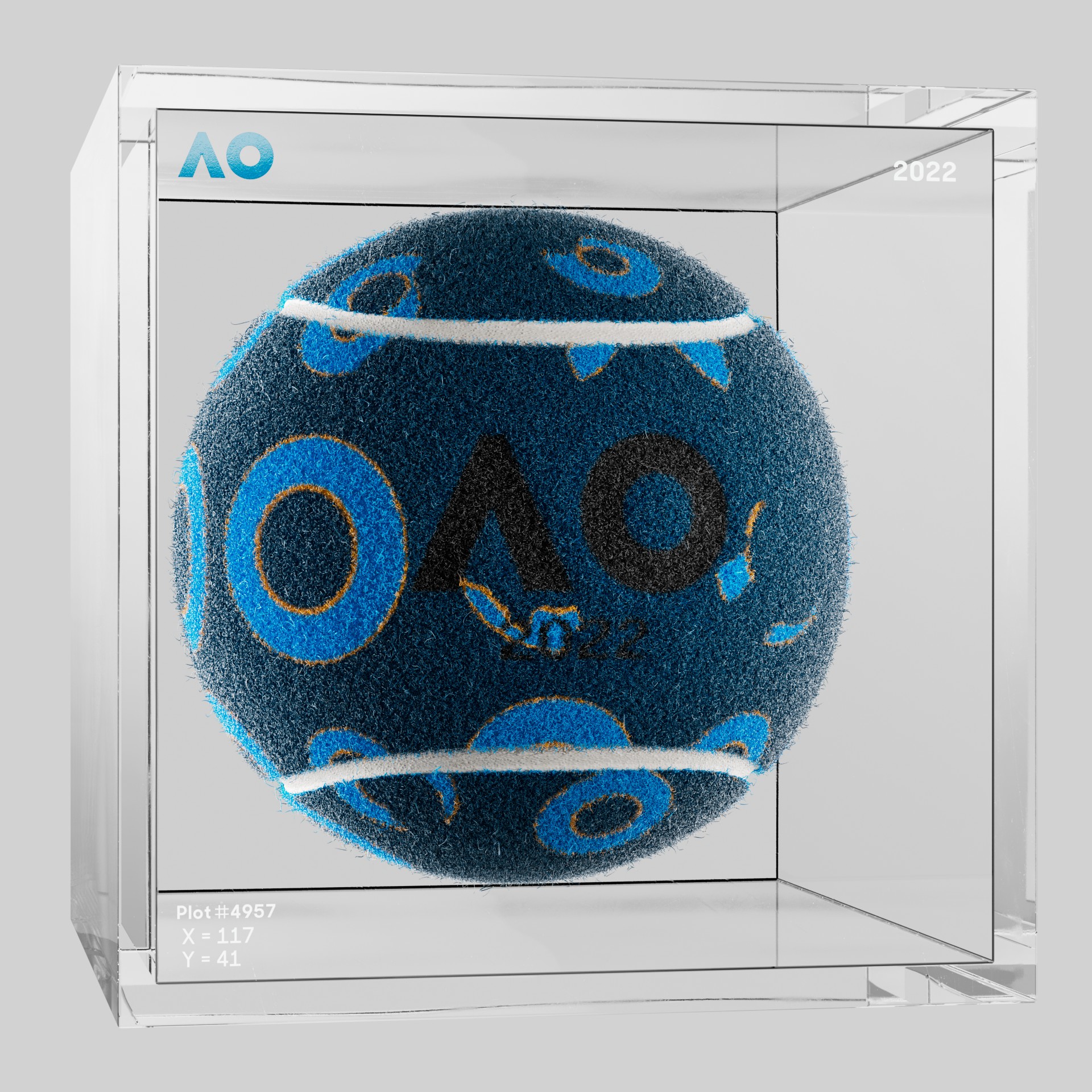 The Australian Open - The Australian Open Art Ball - AO Art Ball #4109 - NFT # 4109