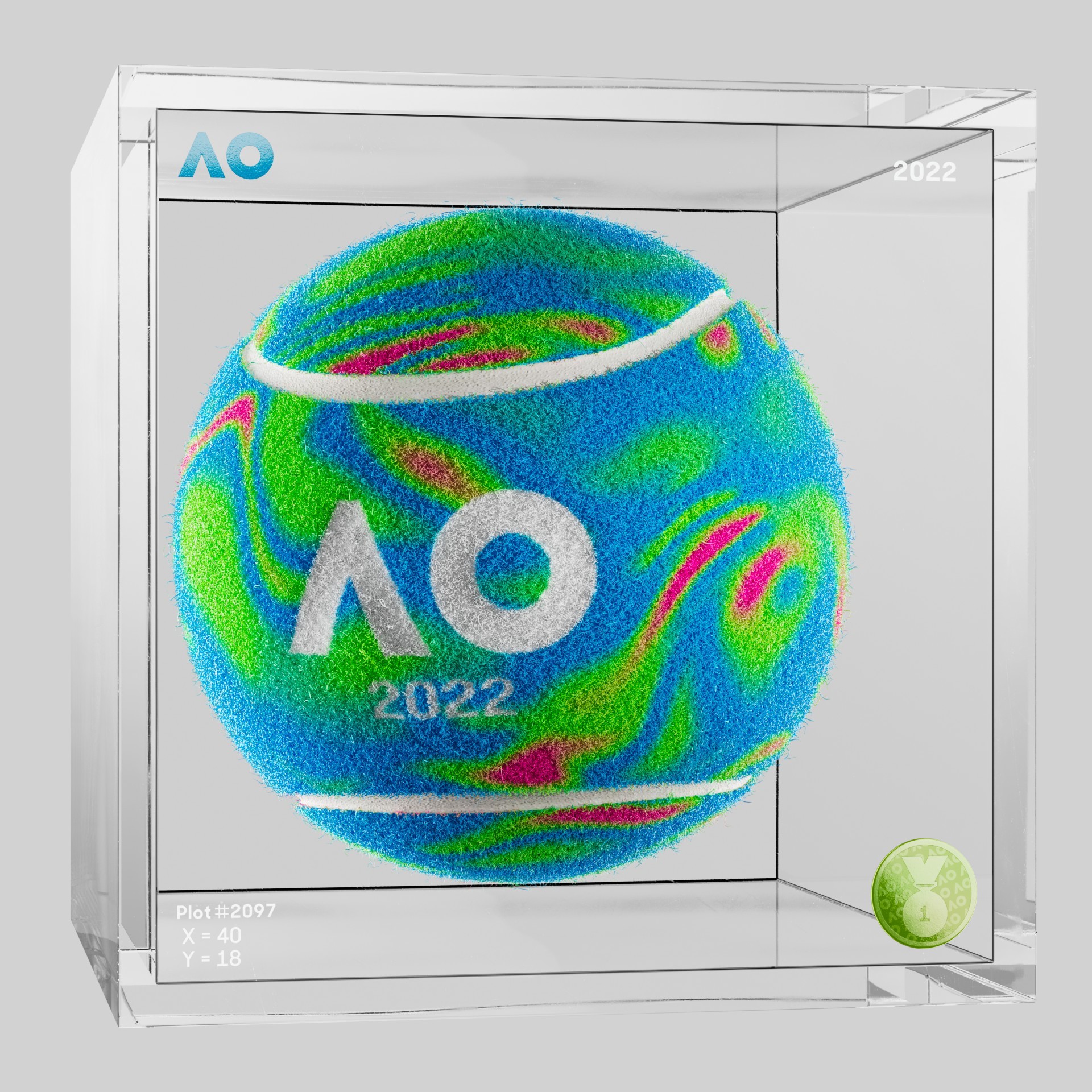 The Australian Open - The Australian Open Art Ball - AO Art Ball #4111 - NFT # 4111