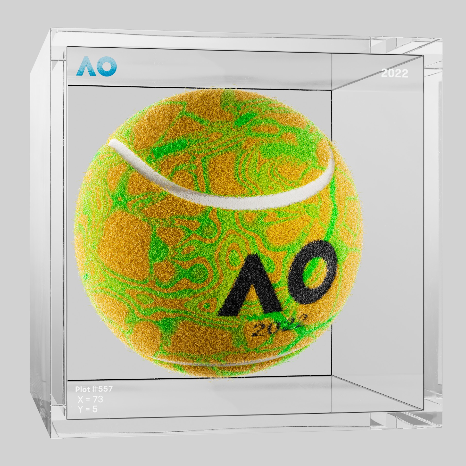 The Australian Open - The Australian Open Art Ball - AO Art Ball #4113 - NFT # 4113