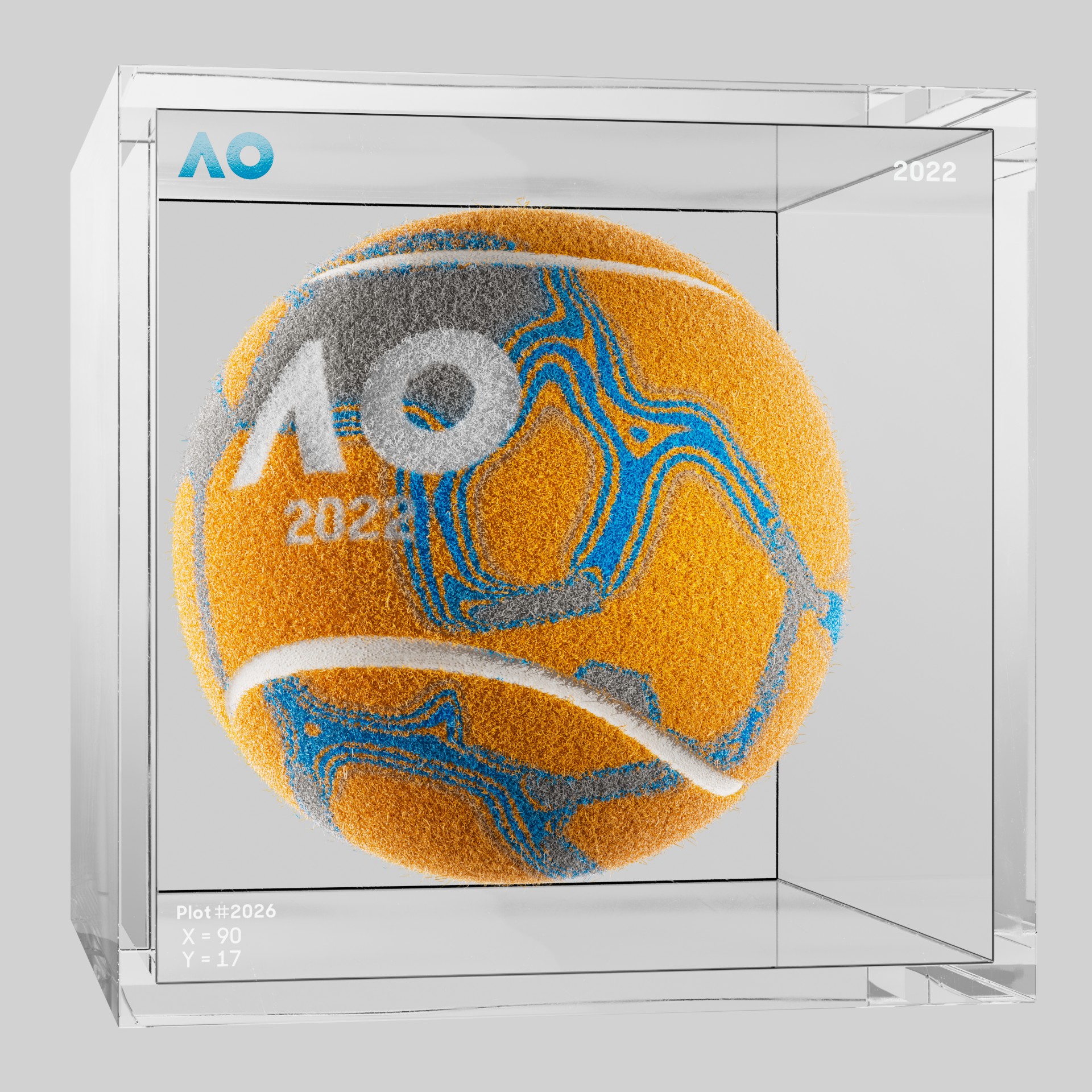 The Australian Open - The Australian Open Art Ball - AO Art Ball #4117 - NFT # 4117