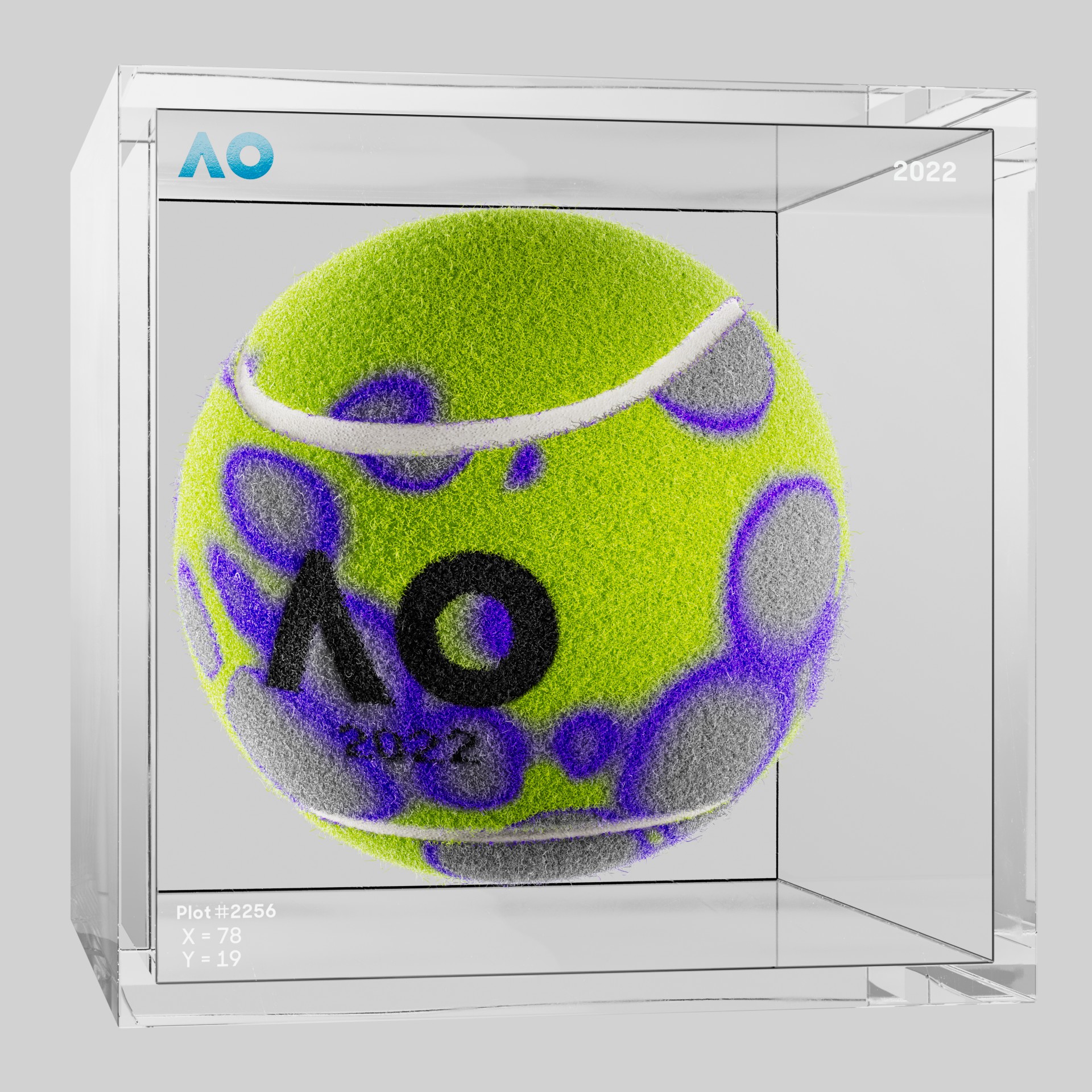 The Australian Open - The Australian Open Art Ball - AO Art Ball #4120 - NFT # 4120