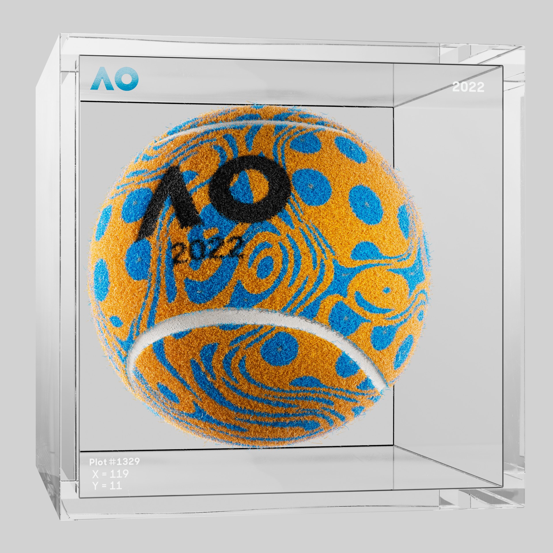 The Australian Open - The Australian Open Art Ball - AO Art Ball #4121 - NFT # 4121